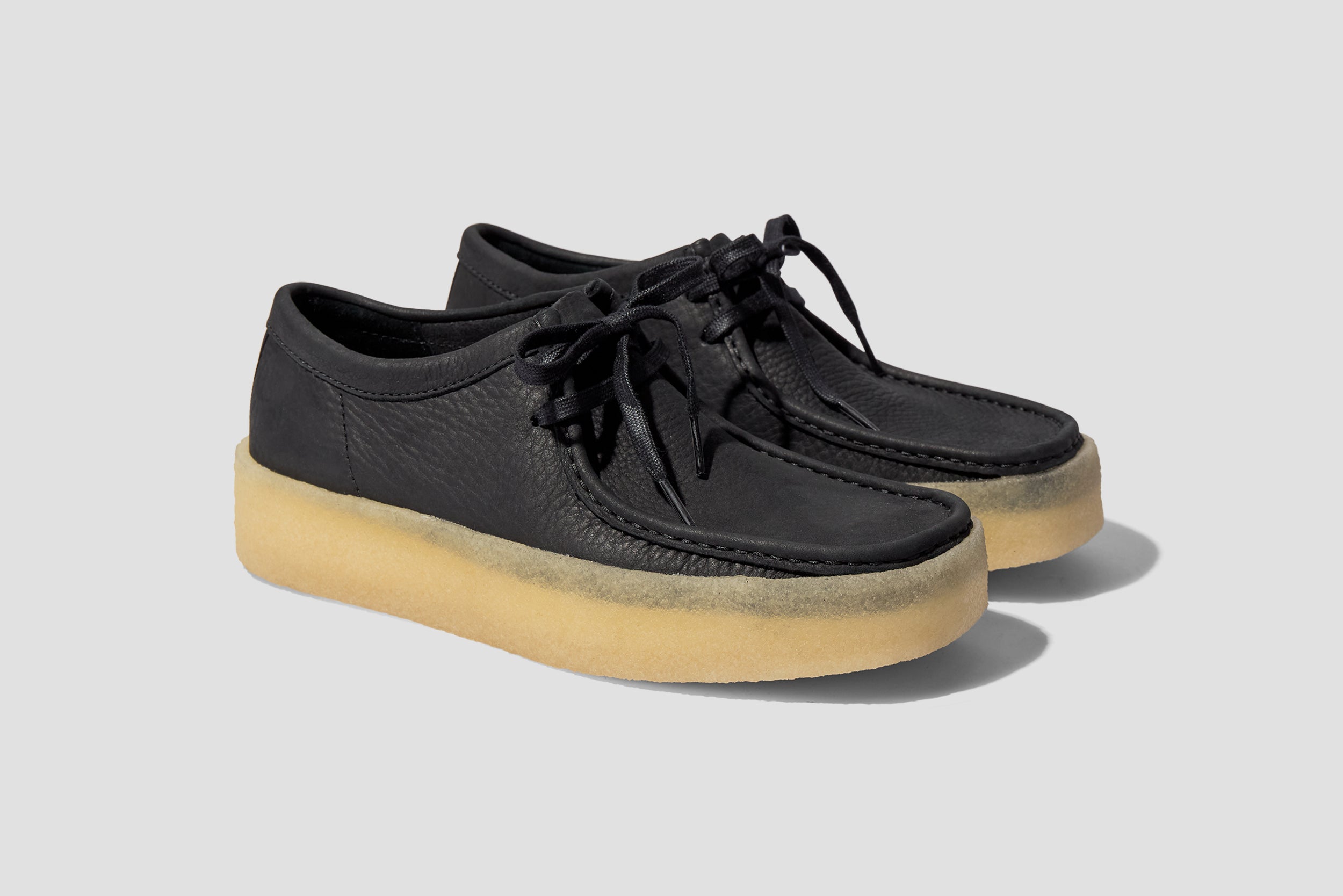 CLARKS ORIGINALS WALLABEE CUP SHOES BLACK NUBUCK 26158144 Black