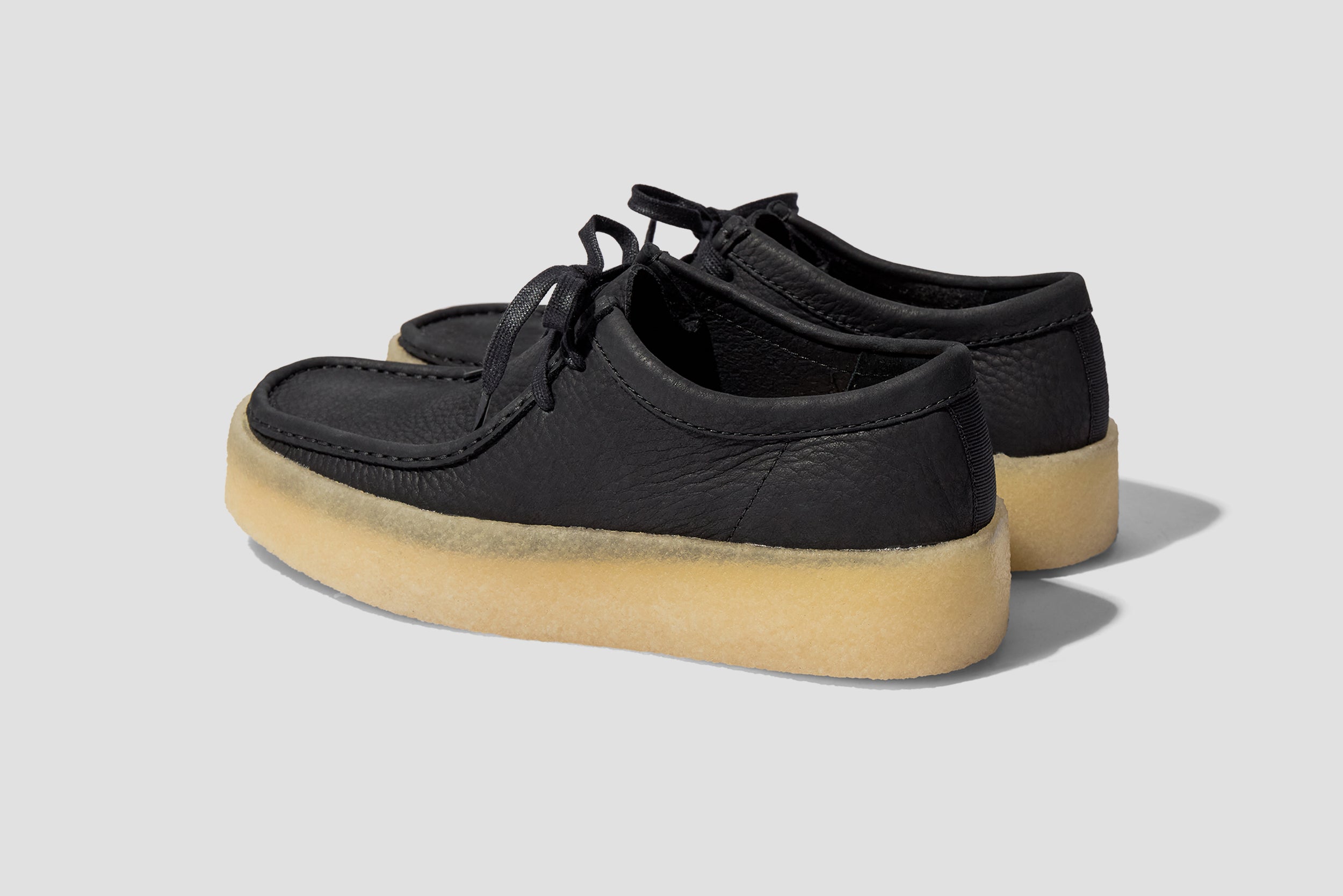 CLARKS ORIGINALS WALLABEE CUP SHOES BLACK NUBUCK 26158144 Black