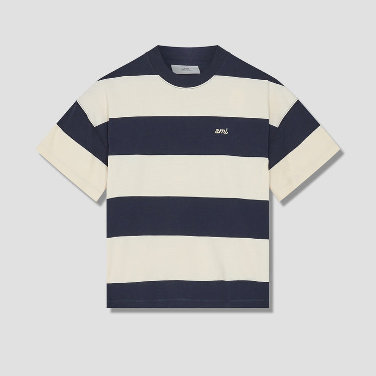 RUGBY STRIPED OVERSIZE T-SHIRT E21HJ136.75 Navy