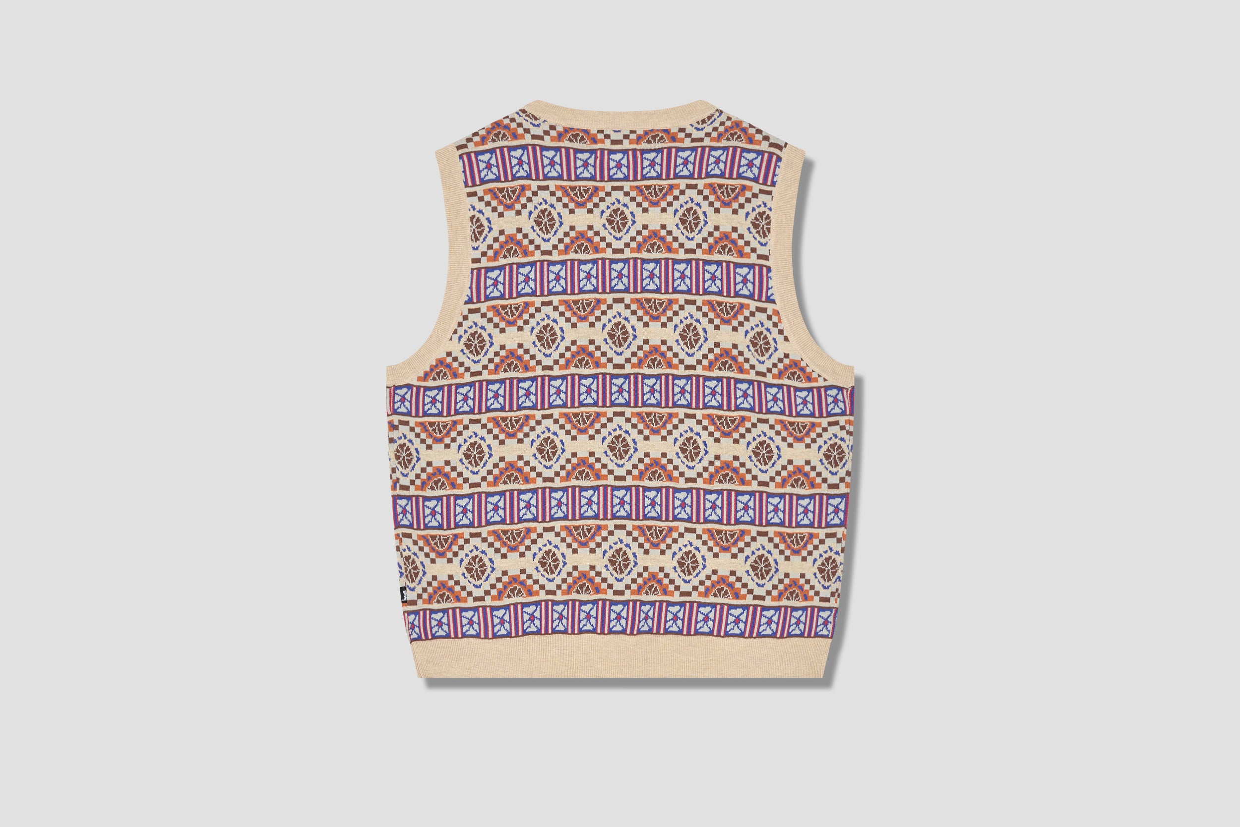 STÜSSY GIZA SWEATER VEST 117087 Beige – HARRESØ