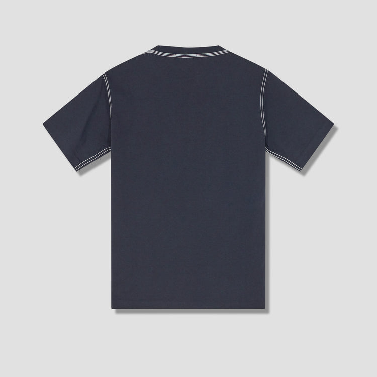 COTTON JERSEY GARMENT DYED 741520644 Navy