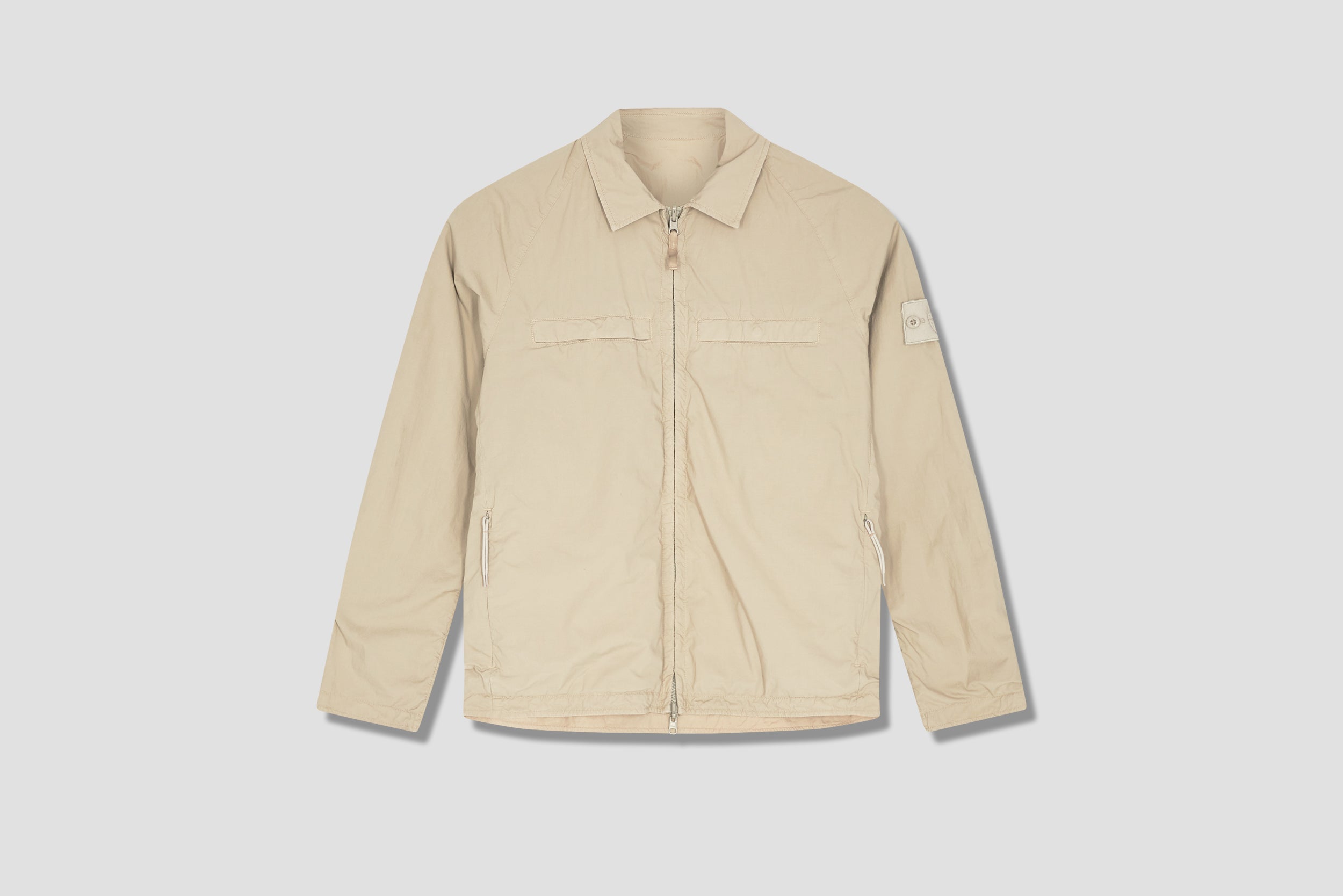 Stone island ghost outlet overshirt khaki