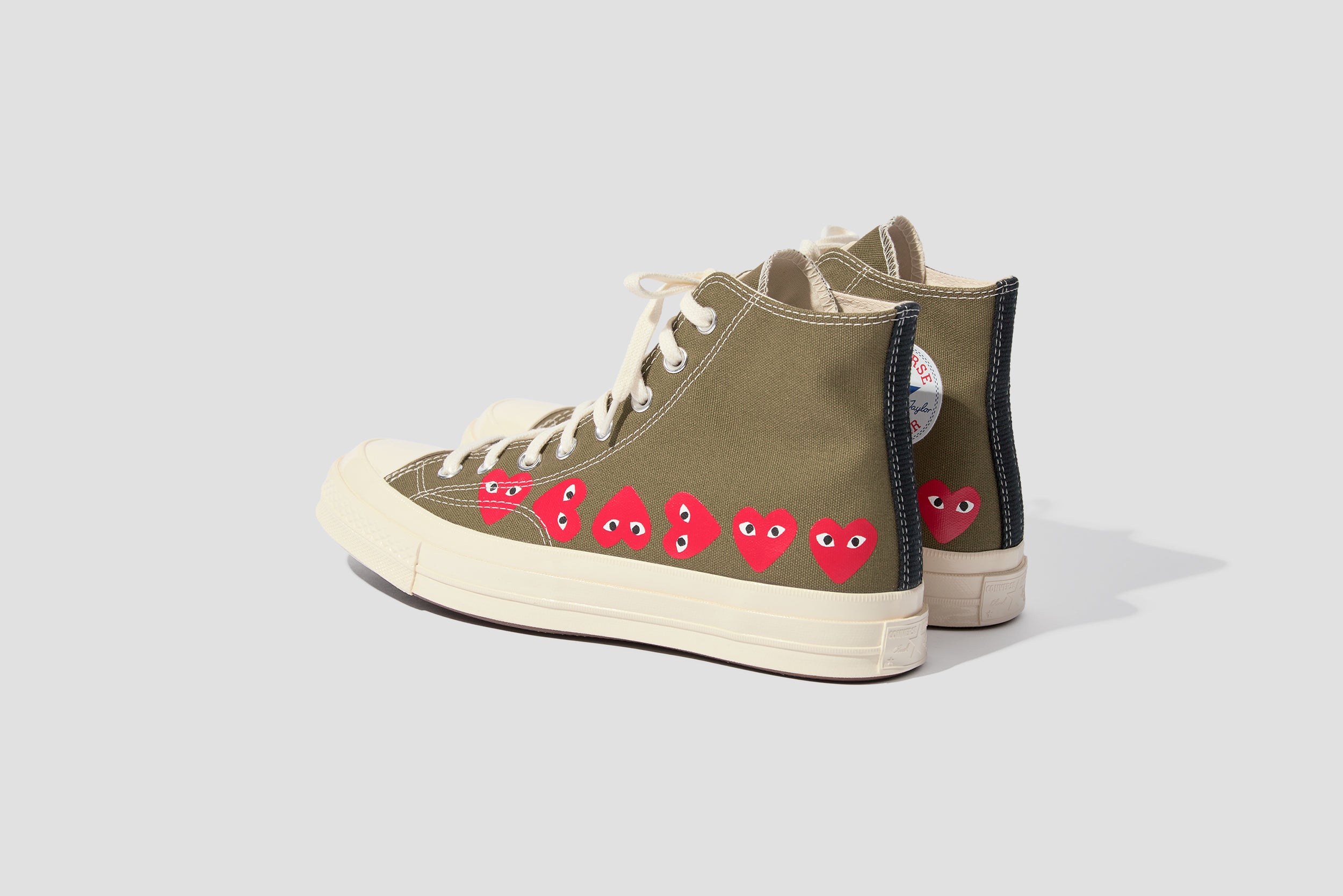 Comme des garcons play x converse chuck taylor multi heart 1970s hi sale