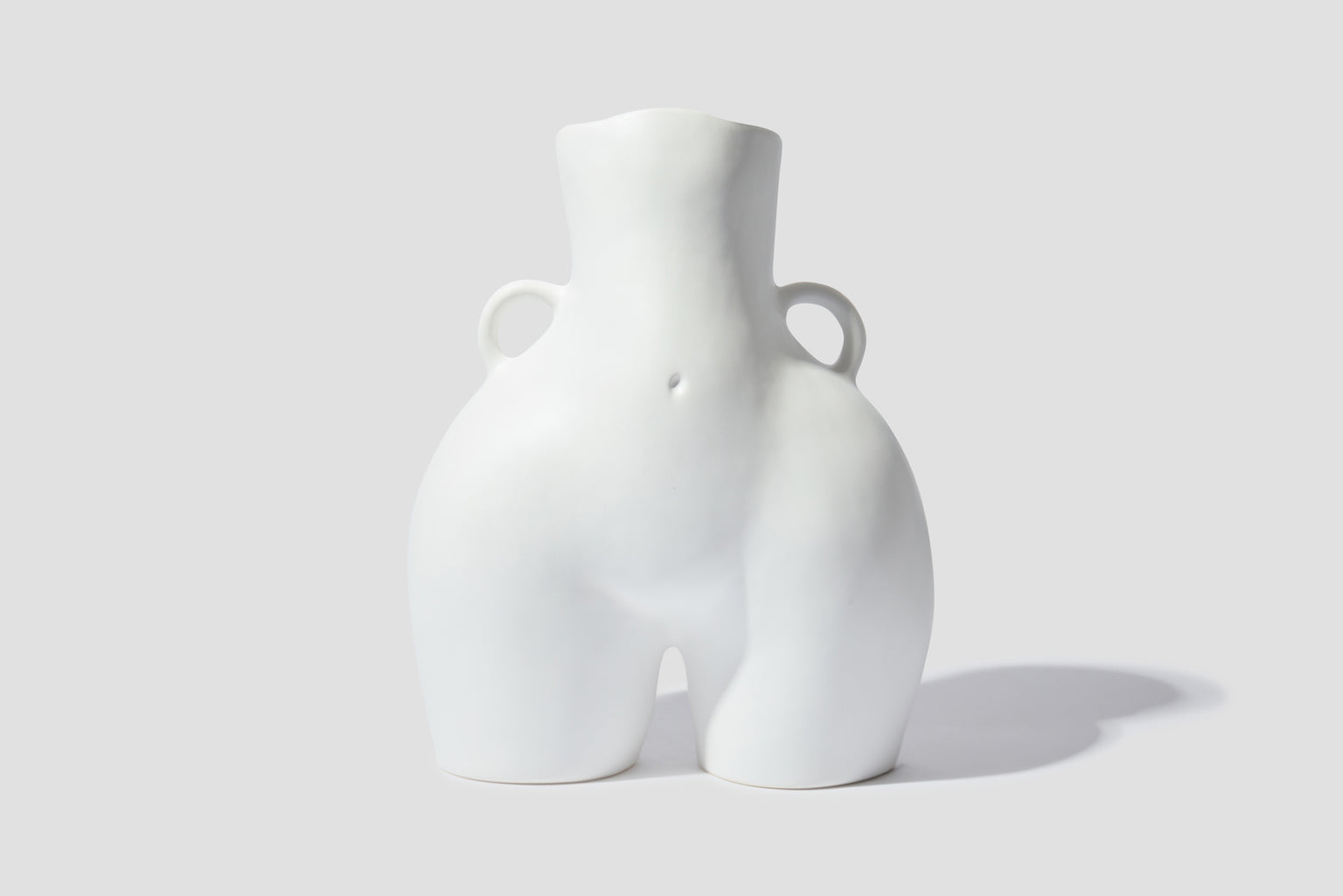 LOVE HANDLES VASE WHITE MATTE V0001_WH_MA White