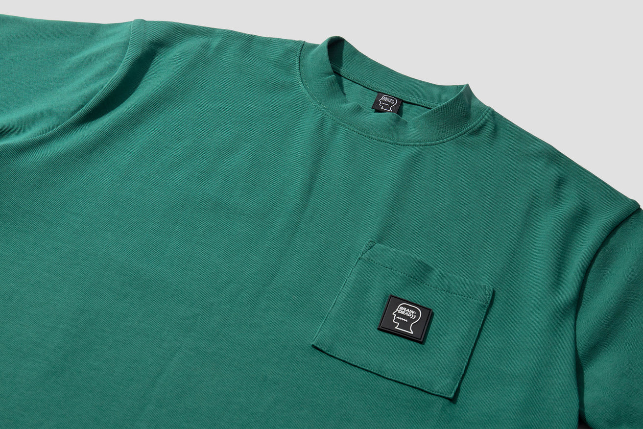 HEAVYWEIGHT JERSEY MOCKNECK POCKET SHIRT BDP21T02001815 Green