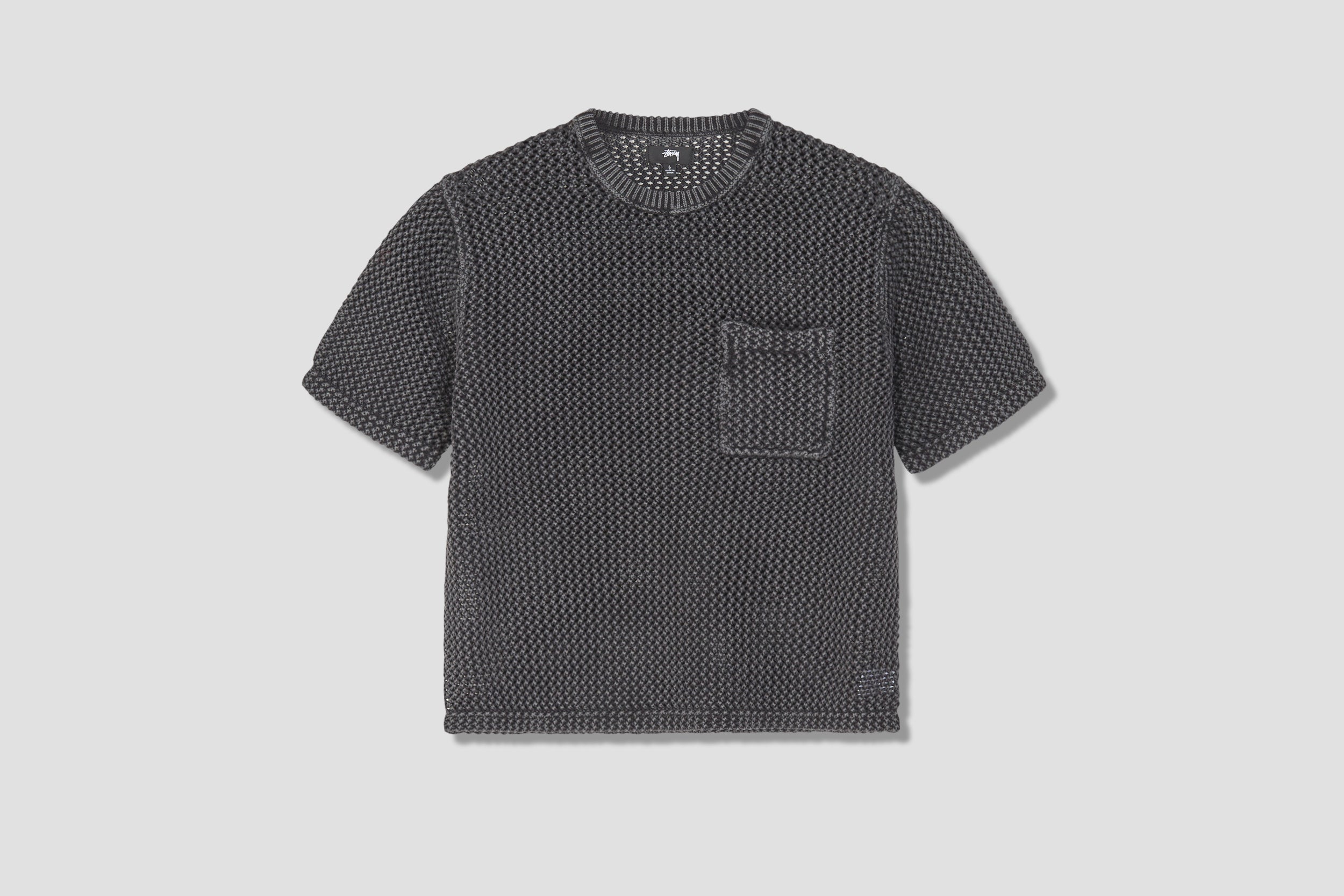 STÜSSY O'DYED MESH CREW T-SHIRT 1140250 Black – HARRESØ