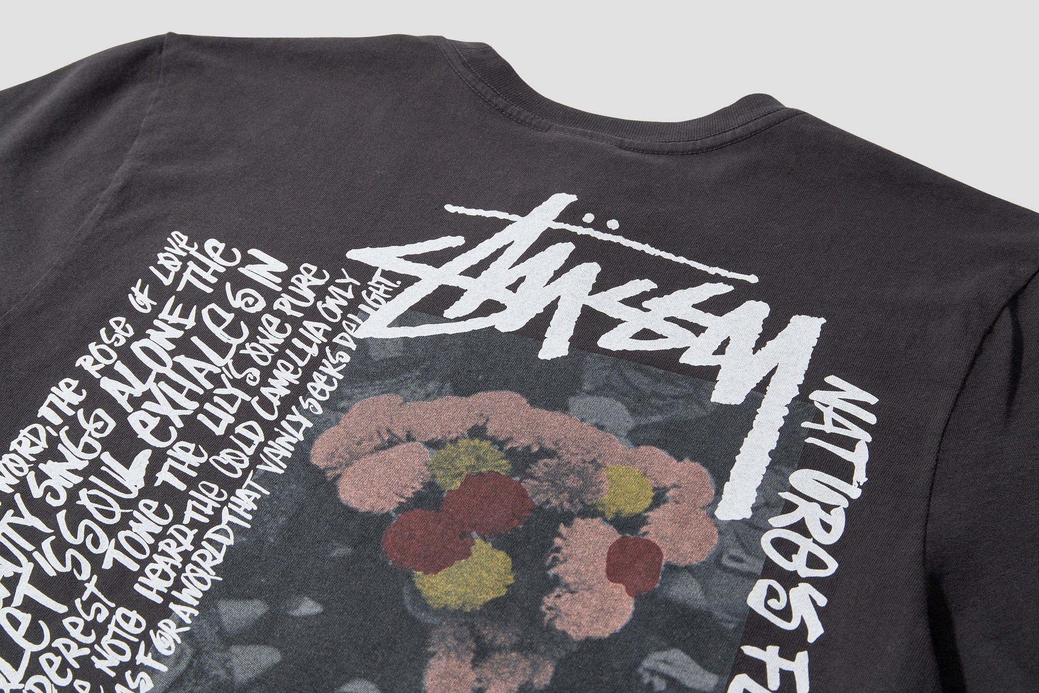 CAMELLIAS PIGMENT DYED TEE 1904695 Black