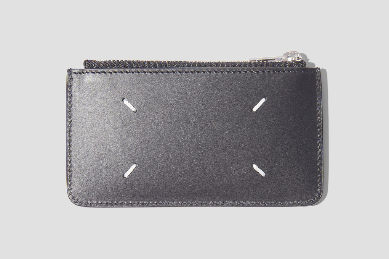 GRAINY LEATHER CARDHOLDER S55UA0023 P0399 Black