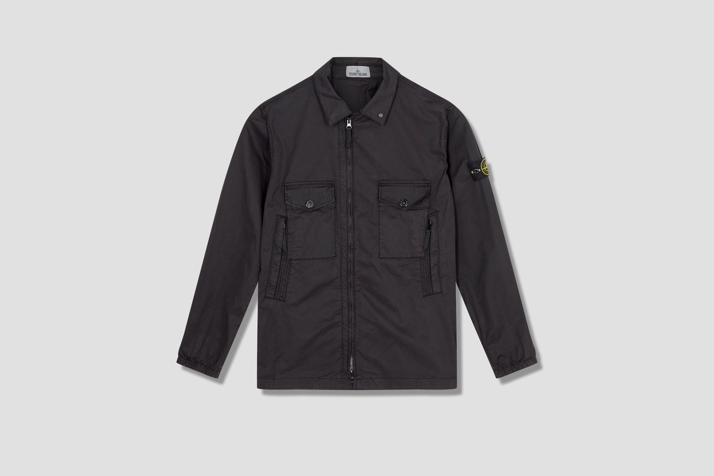 Stone island garment store dyed stretch overshirt