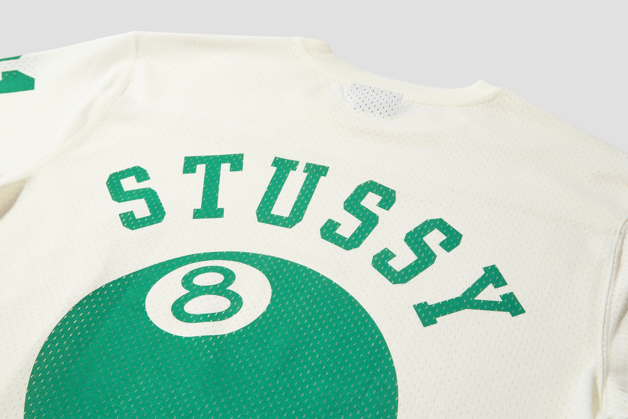 STÜSSY T-SHIRT MESH FOOTBALL JERSEY 1140253 Off white – HARRESØ