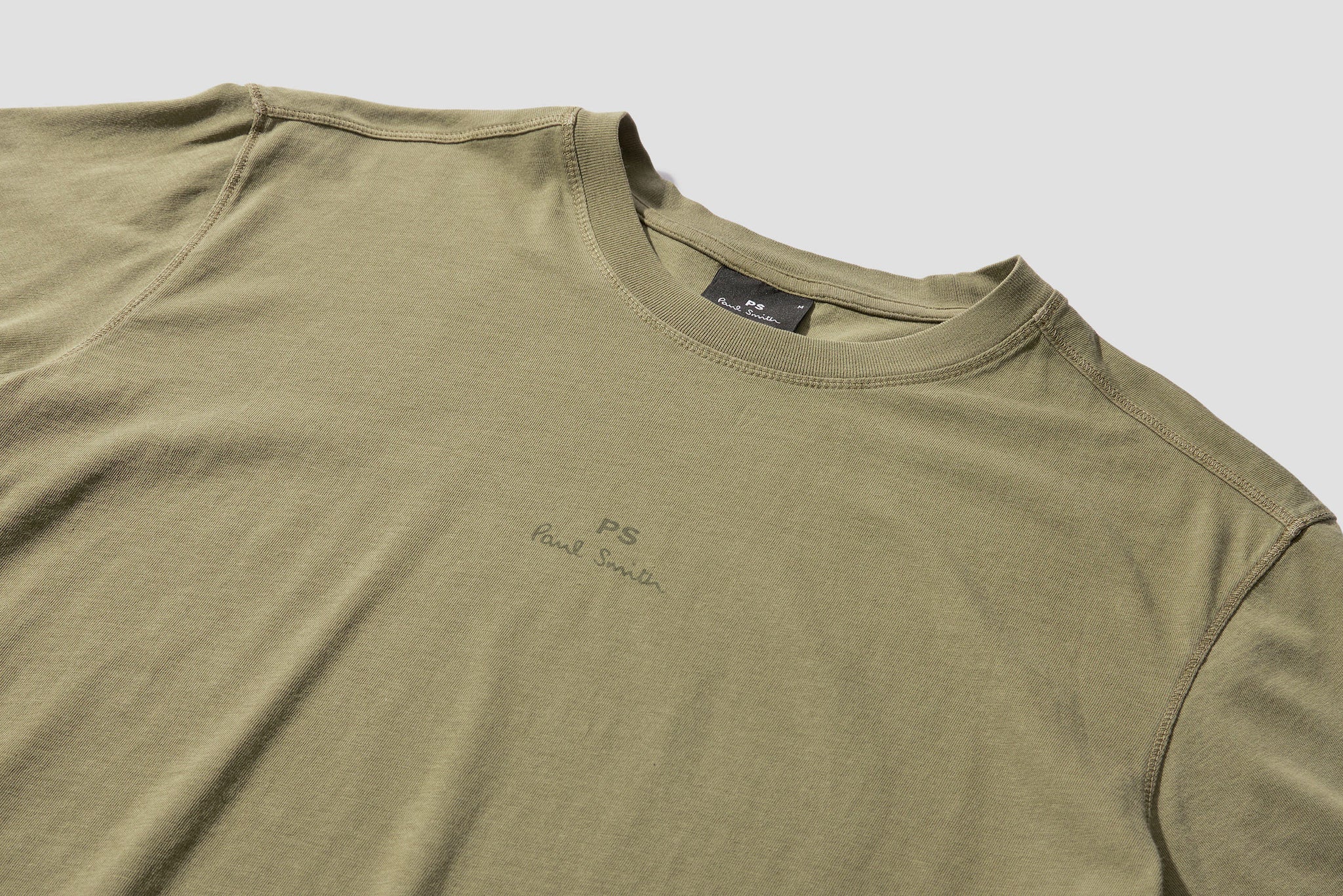 MENS REG FIT SS T-SHIRT PS STACK LOGO PRINT M2R-226T-GP2703 Green