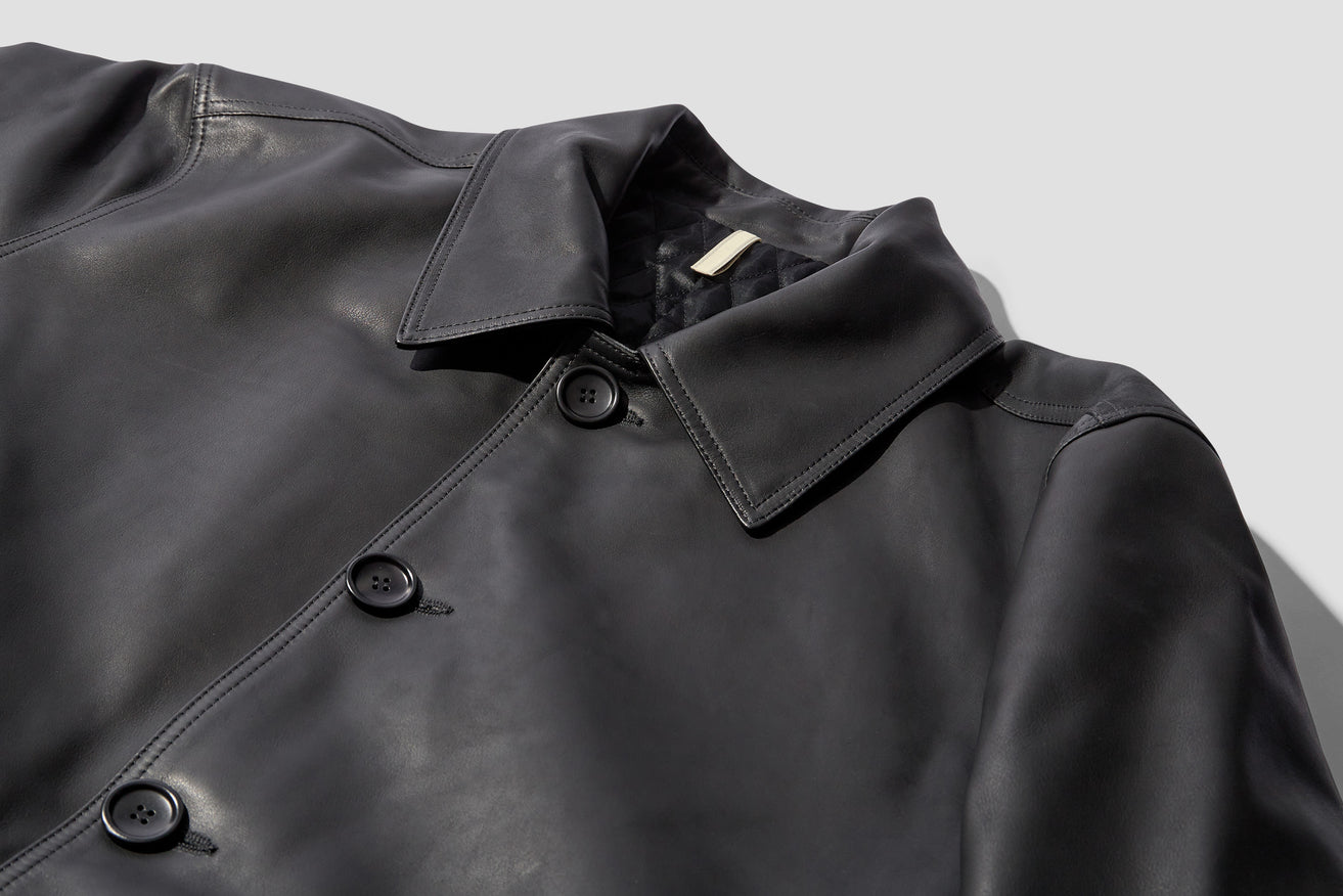SHOP COAT LEATHER 6009 Black