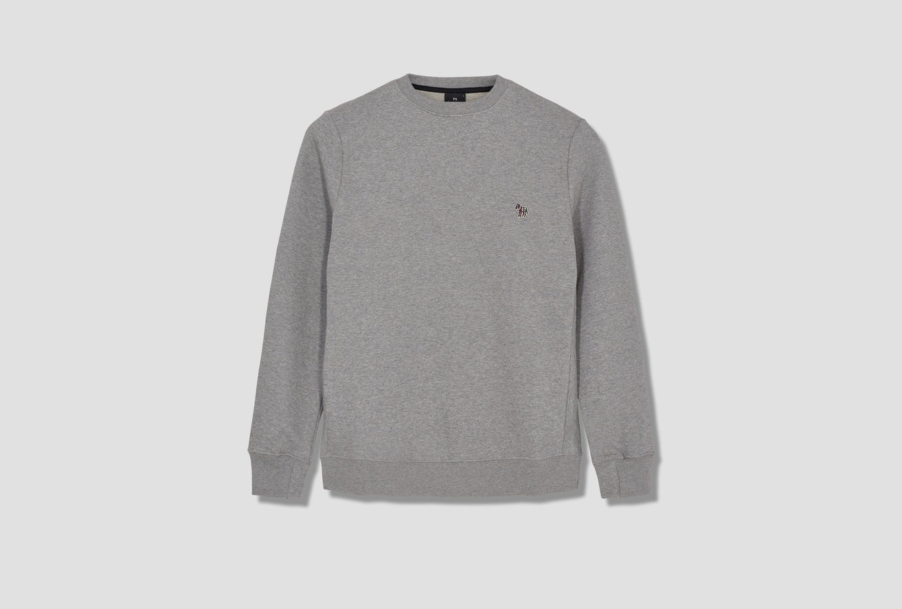 MEN'S COTTON ZEBRA LOGO SWEATSHIRT M2R-027R-FZEBRA Grey