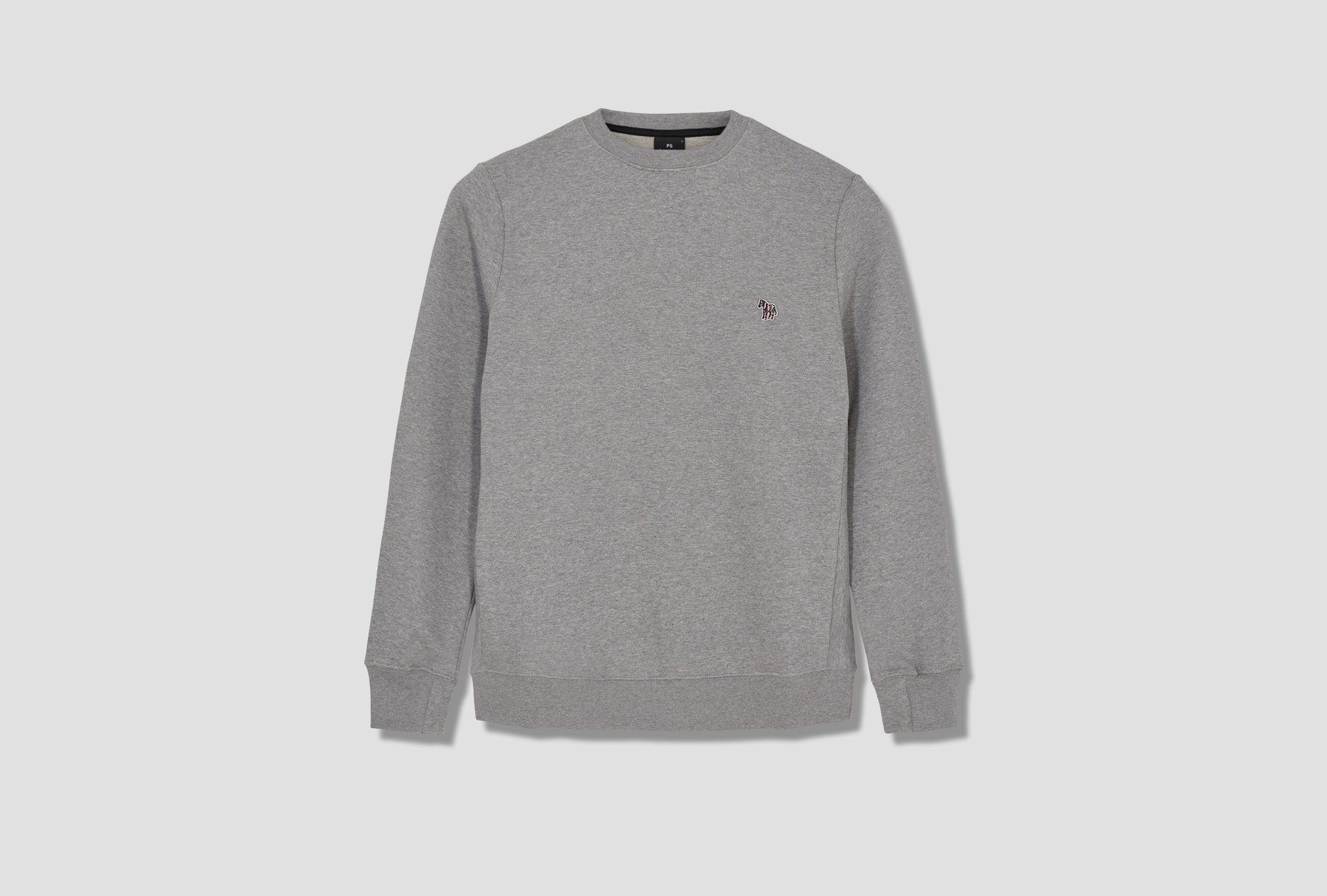 MEN'S COTTON ZEBRA LOGO SWEATSHIRT M2R-027R-FZEBRA Grey