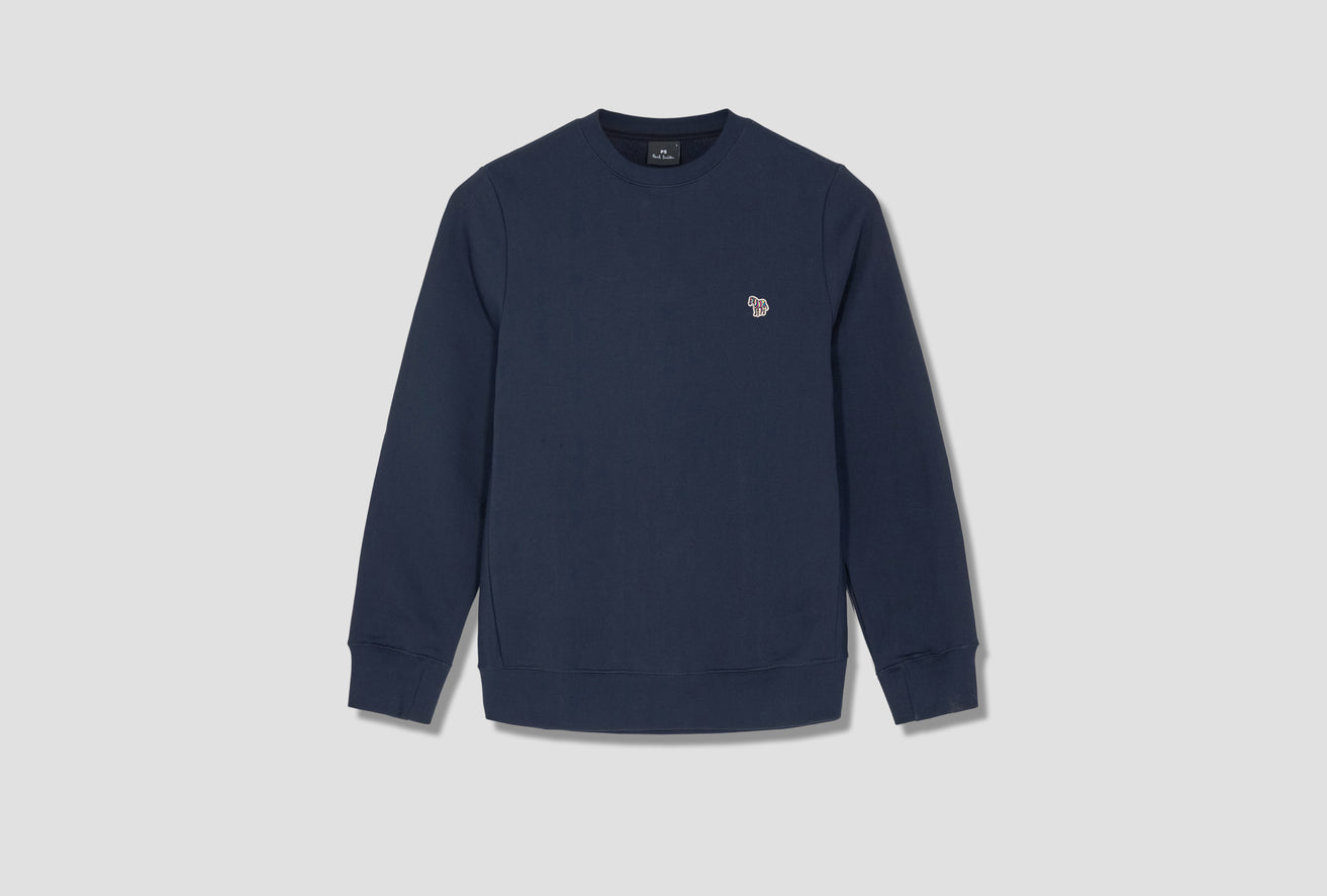 MEN'S COTTON ZEBRA LOGO SWEATSHIRT M2R-027R-FZEBRA Navy