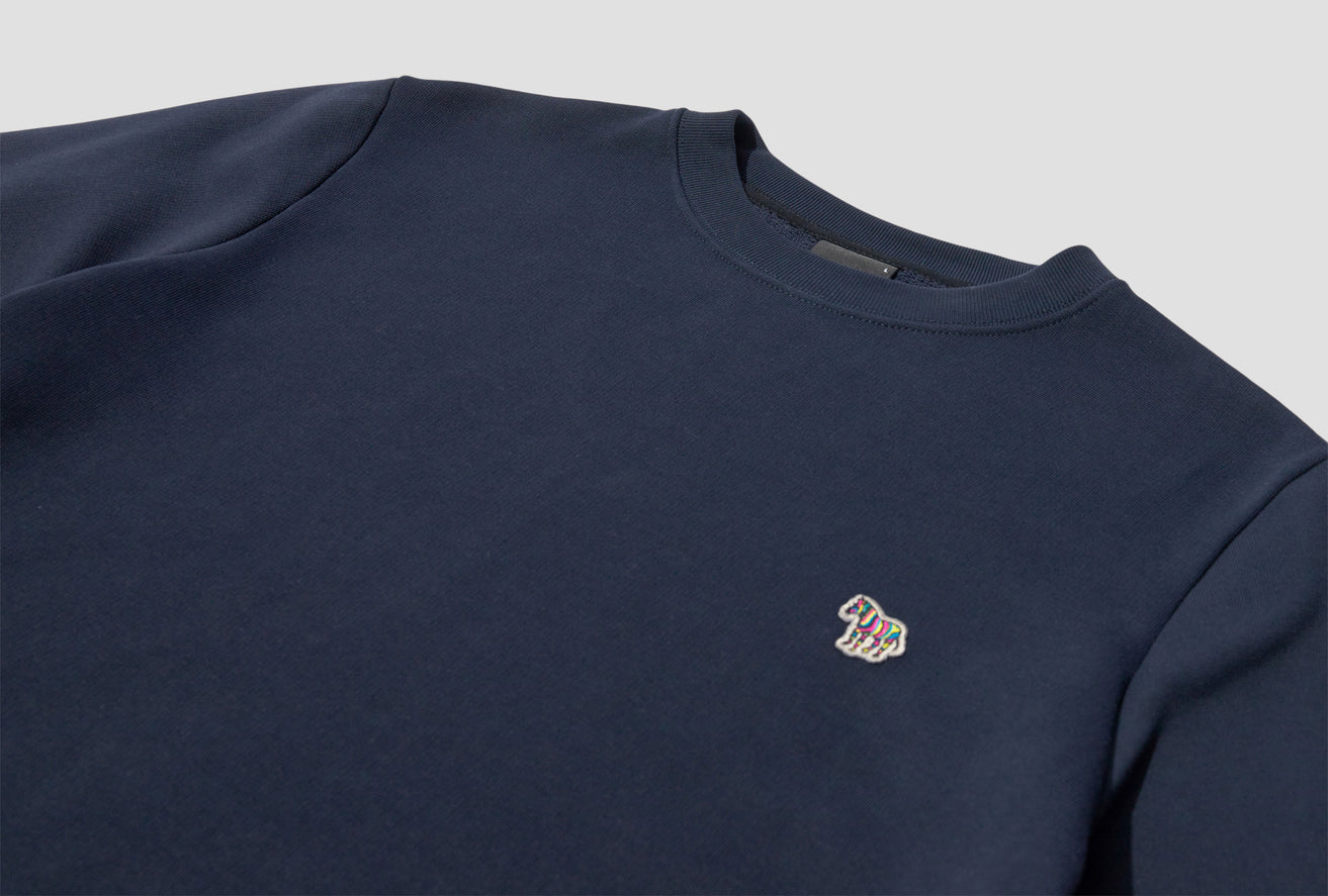 MEN'S COTTON ZEBRA LOGO SWEATSHIRT M2R-027R-FZEBRA Navy