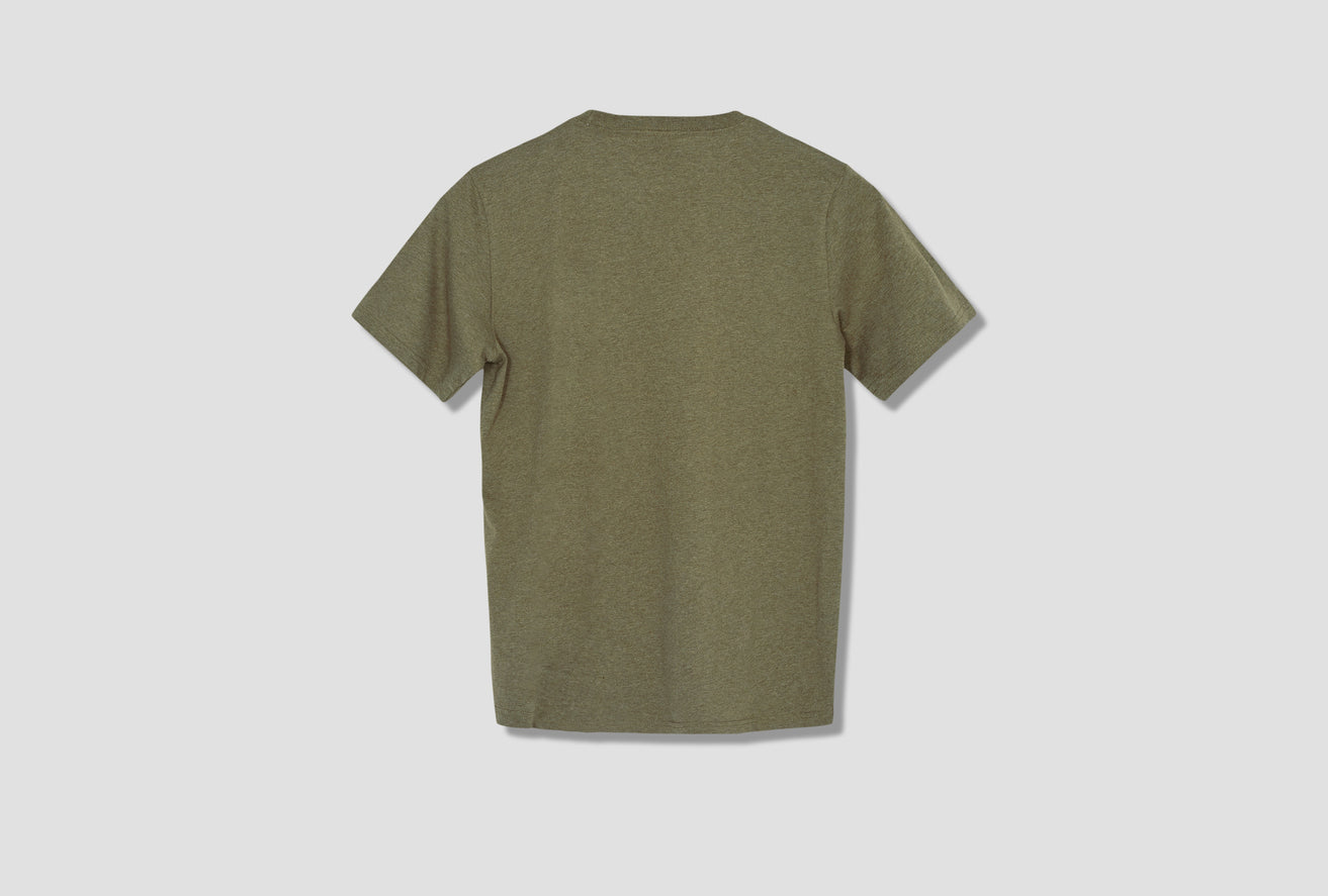 MEN'S 'ZEBRA PHOTO' PRINT COTTON T-SHIRT M2R-011R-GP3051 Khaki