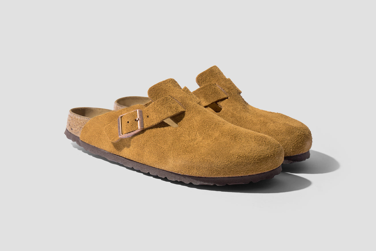 BOSTON SOFT FOOTBED - SUEDE LEATHER / MINK 1009543 Light brown