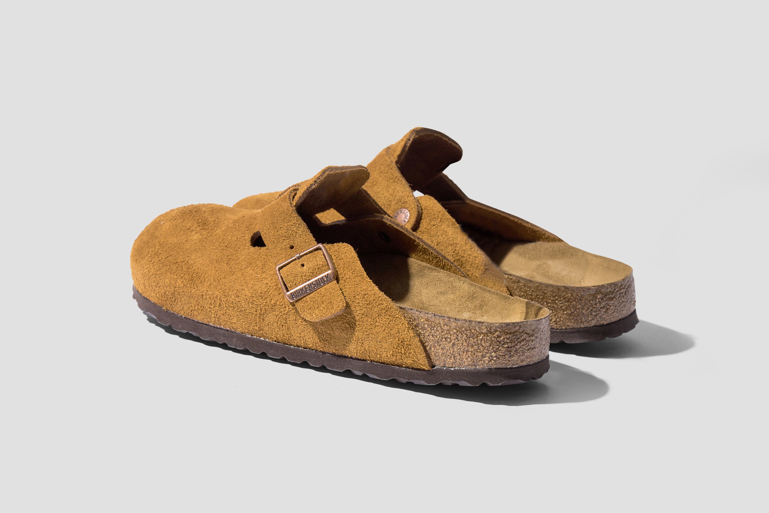 BIRKENSTOCK BOSTON SOFT FOOTBED - SUEDE LEATHER / MINK 1009543