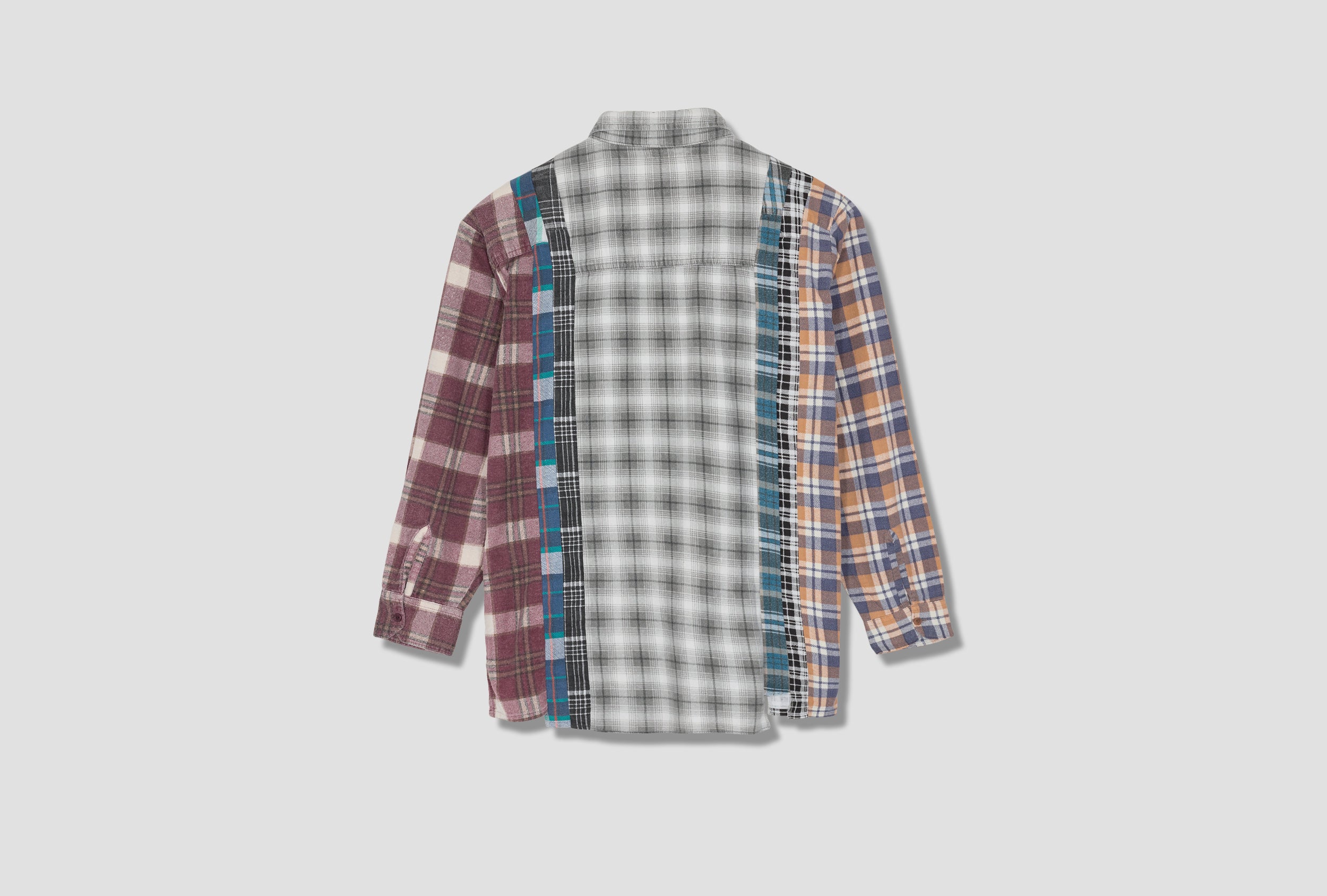 REBUILD BY NEEDLES FLANNEL SHIRT - 7 CUTS SHIRT JO286 Grey – HARRESØ