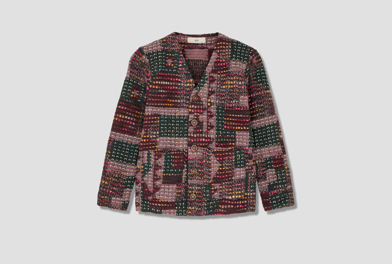 GOTE CARDIGAN - PATCHWORK Multi