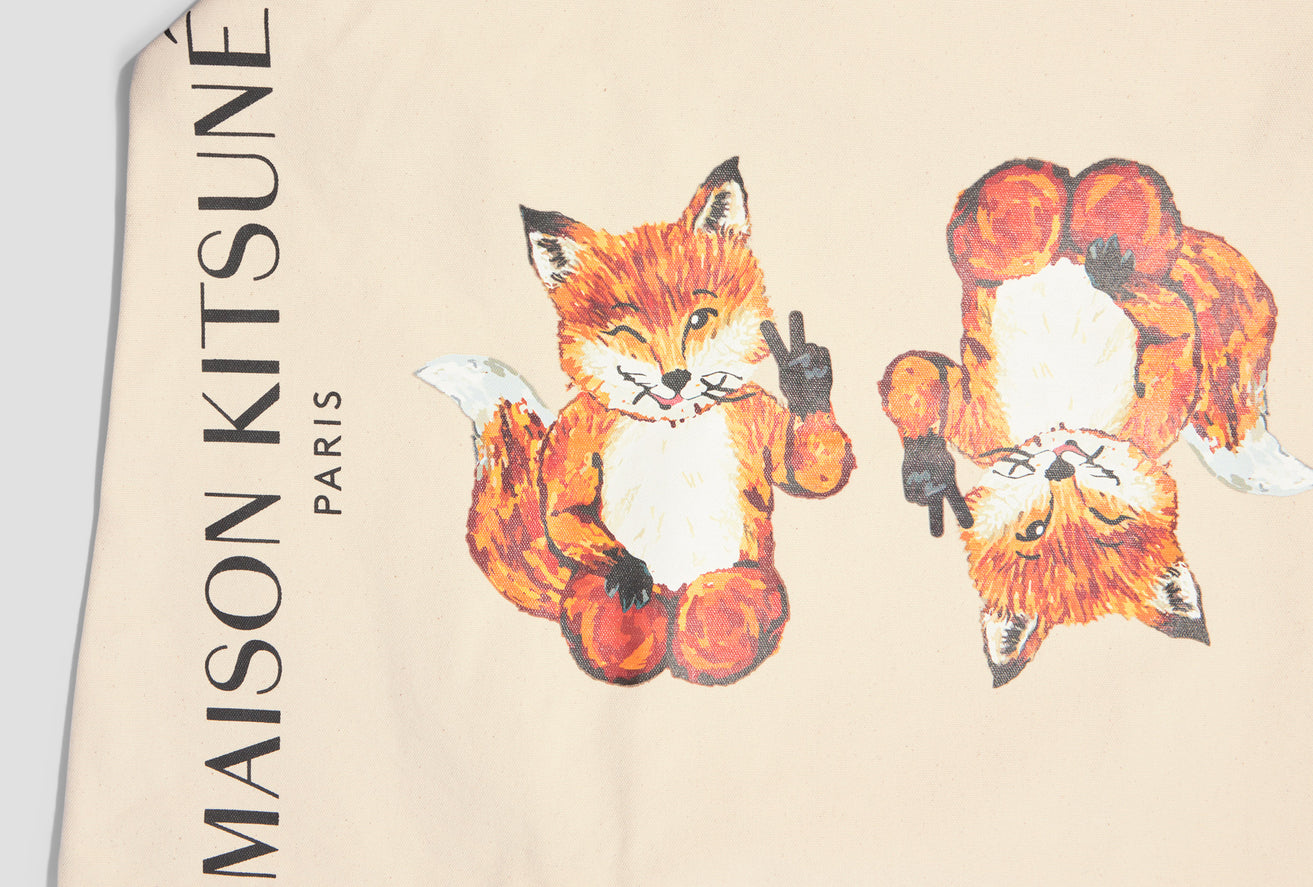 ALL-RIGHT FOX XXL TOTE BAG HU05133WW0008 Off white