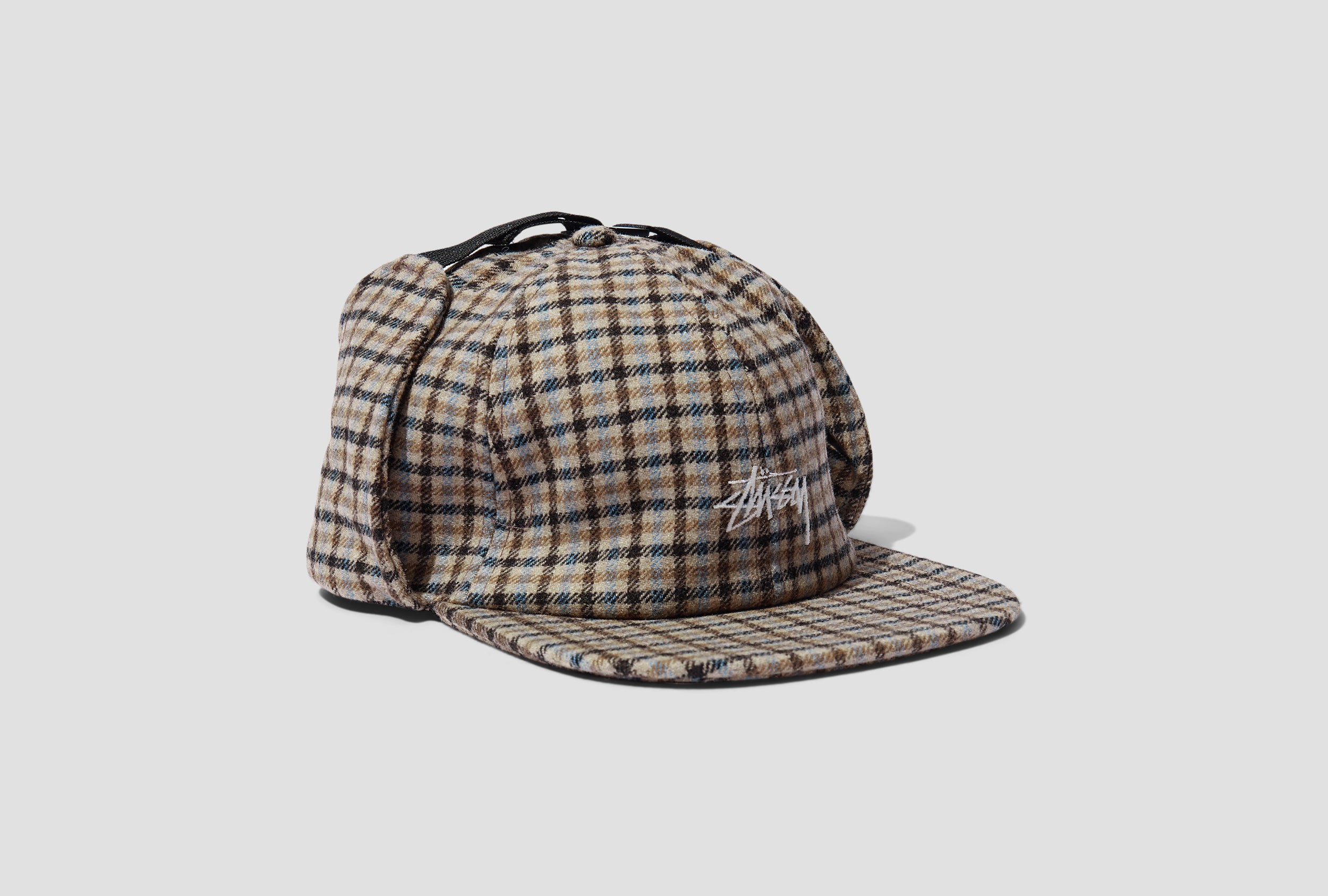 STÜSSY WOOL PLAID FLAP CAP 1311018 Brown – HARRESØ