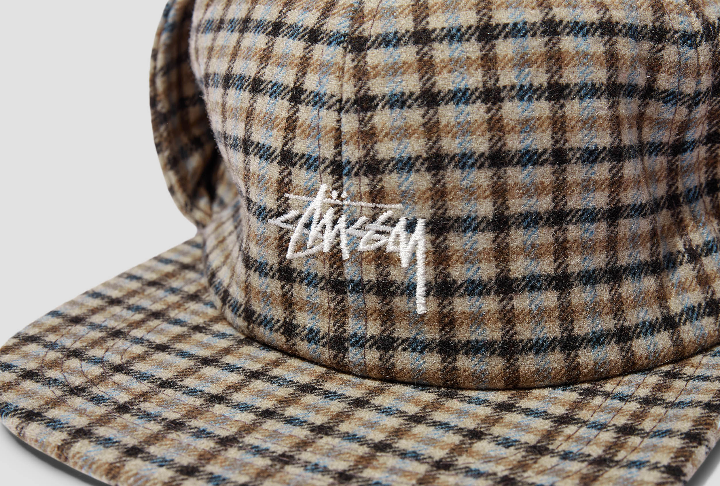 STÜSSY WOOL PLAID FLAP CAP 1311018 Brown – HARRESØ