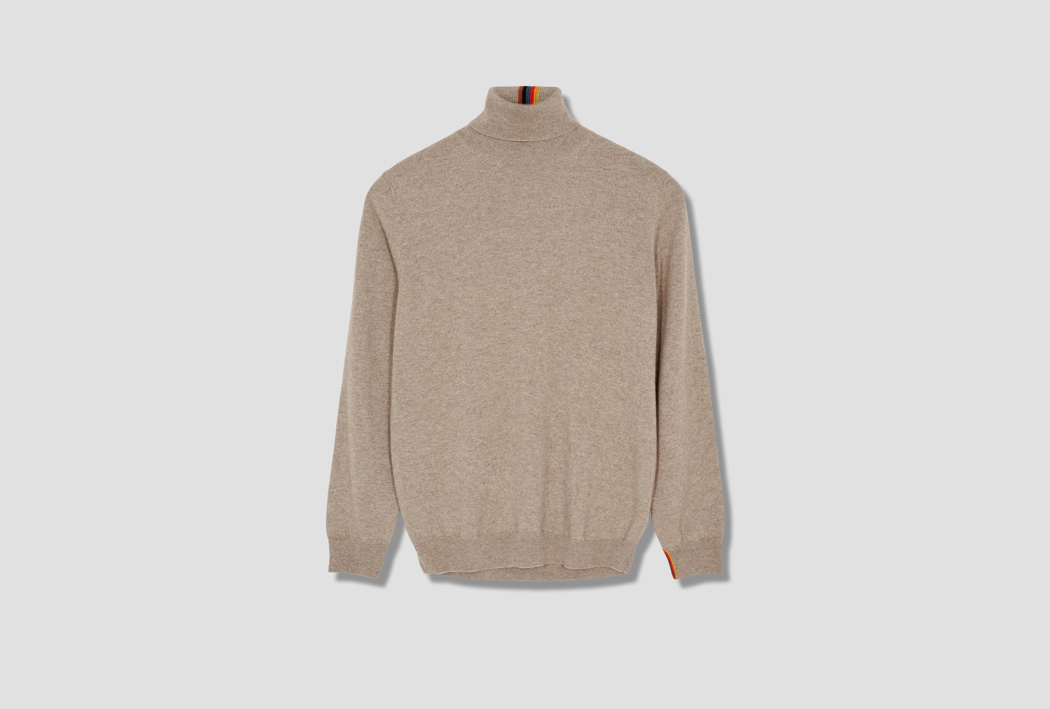 MEN'S CASHMERE ROLL NECK SWEATER M1R-079U-G01555 Beige