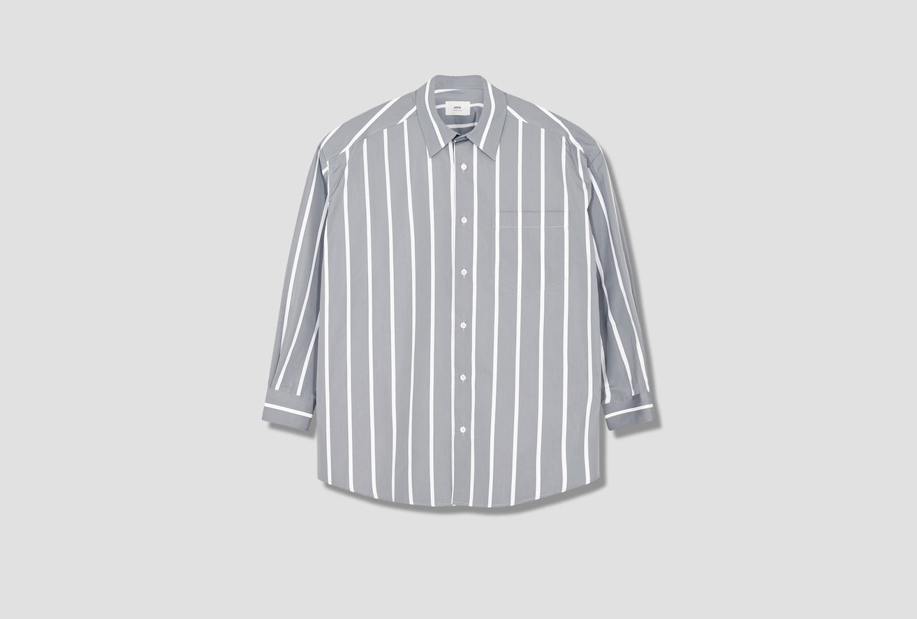 CHEST POCKET OVERSIZE SHIRT H21C101.459 Grey
