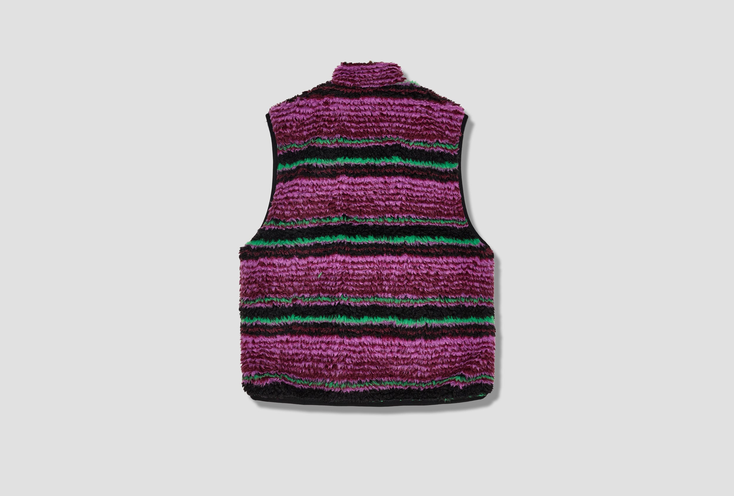 STÜSSY STRIPED SHERPA VEST 118468 Purple – HARRESØ