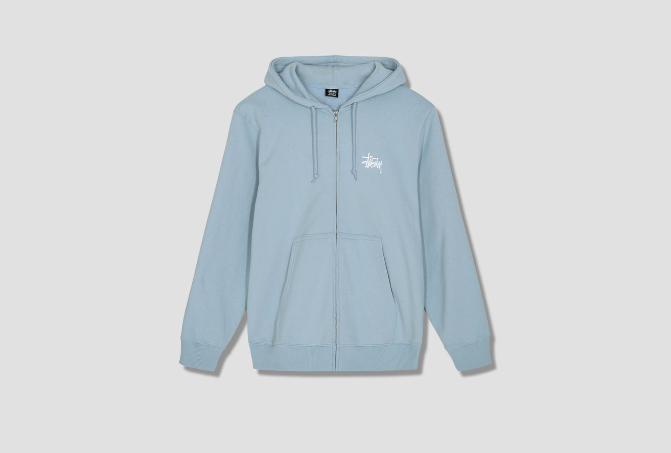 BASIC STÜSSY ZIP HOODIE 1974649 Light blue
