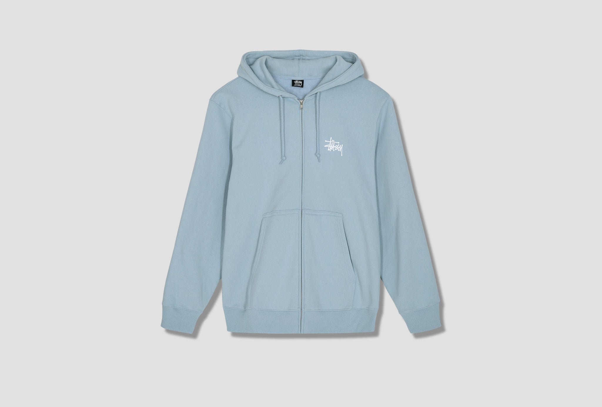 BASIC STÜSSY ZIP HOODIE 1974649 Light blue