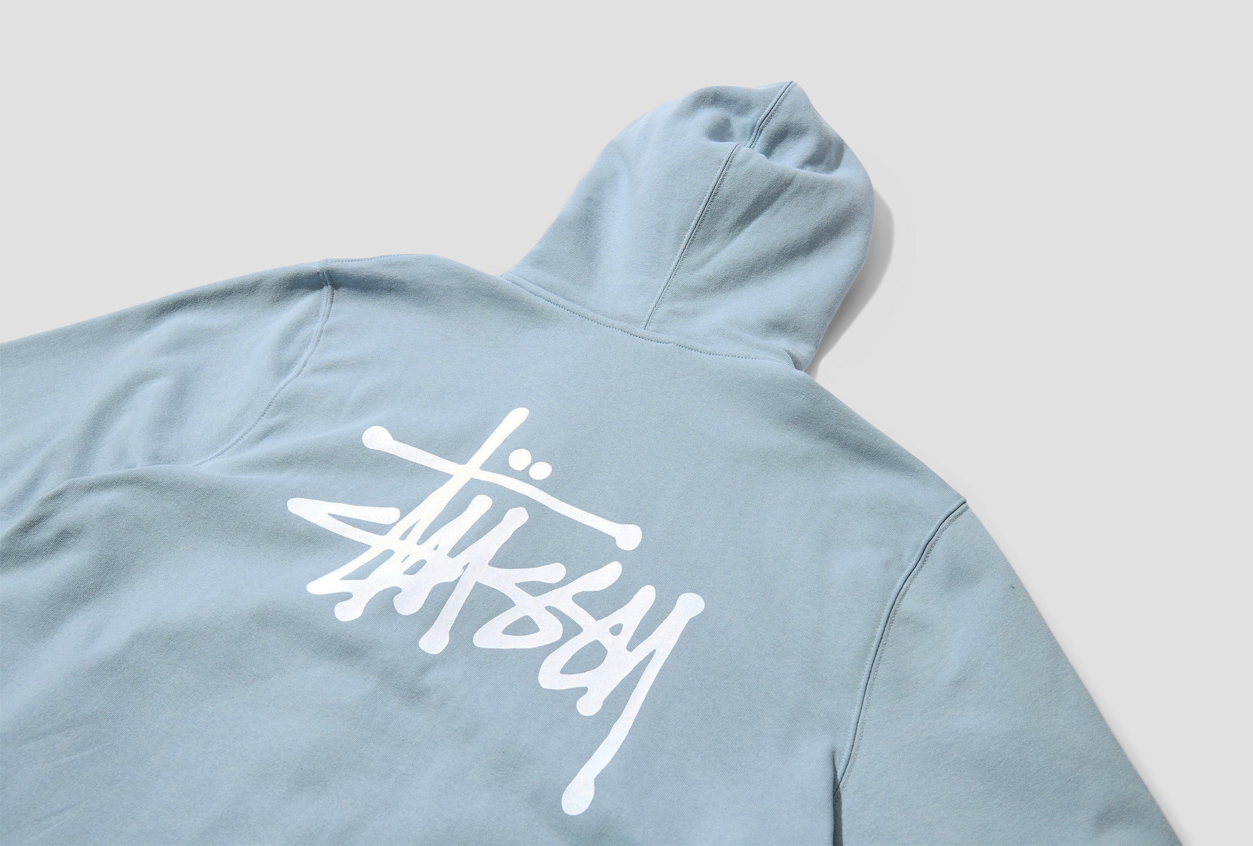 Light blue 2025 stussy hoodie