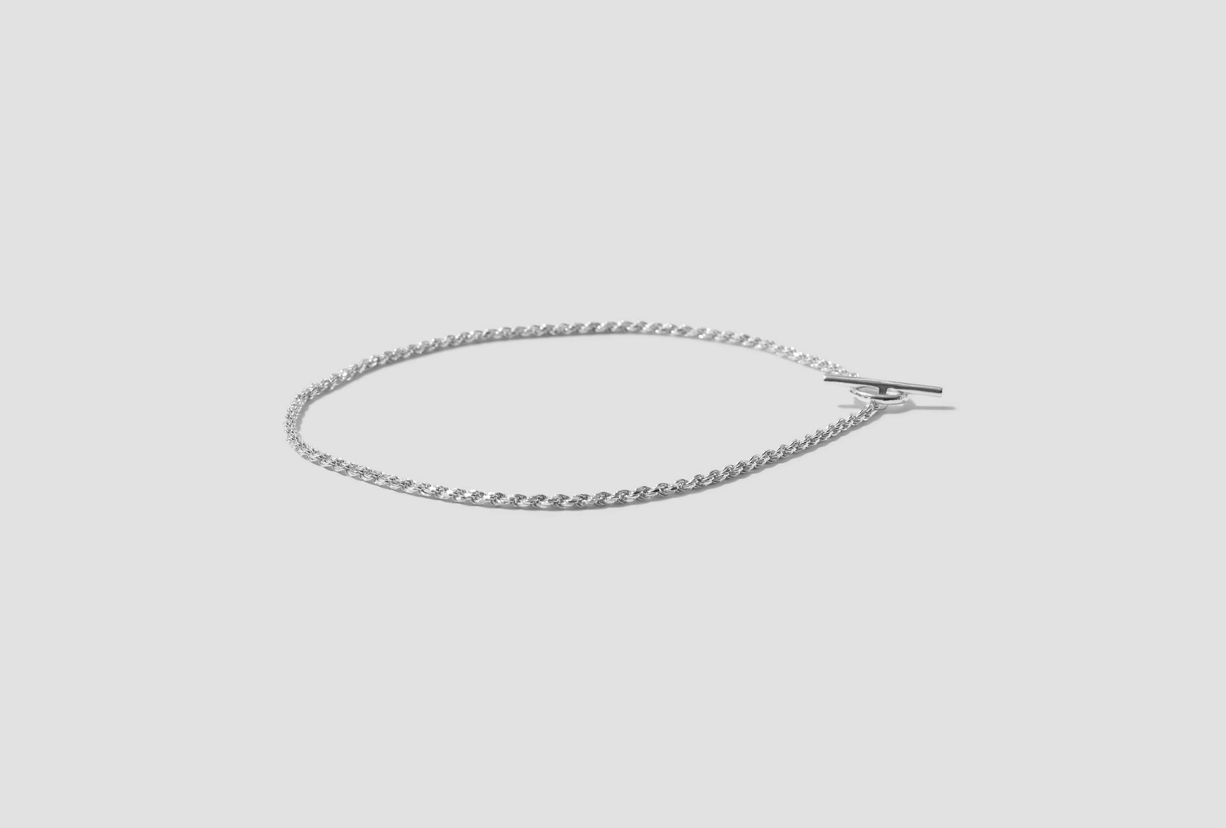 ROPE BRACELET - POLISHED / STERLING SILVER 101517 Silver