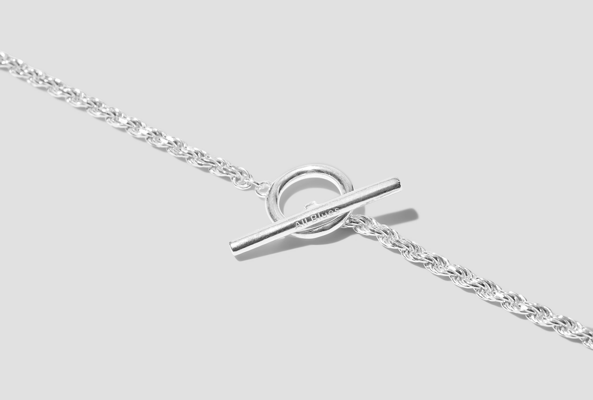 ALL BLUES ROPE NECKLACE 52 CM. - POLISHED / STERLING SILVER 101519