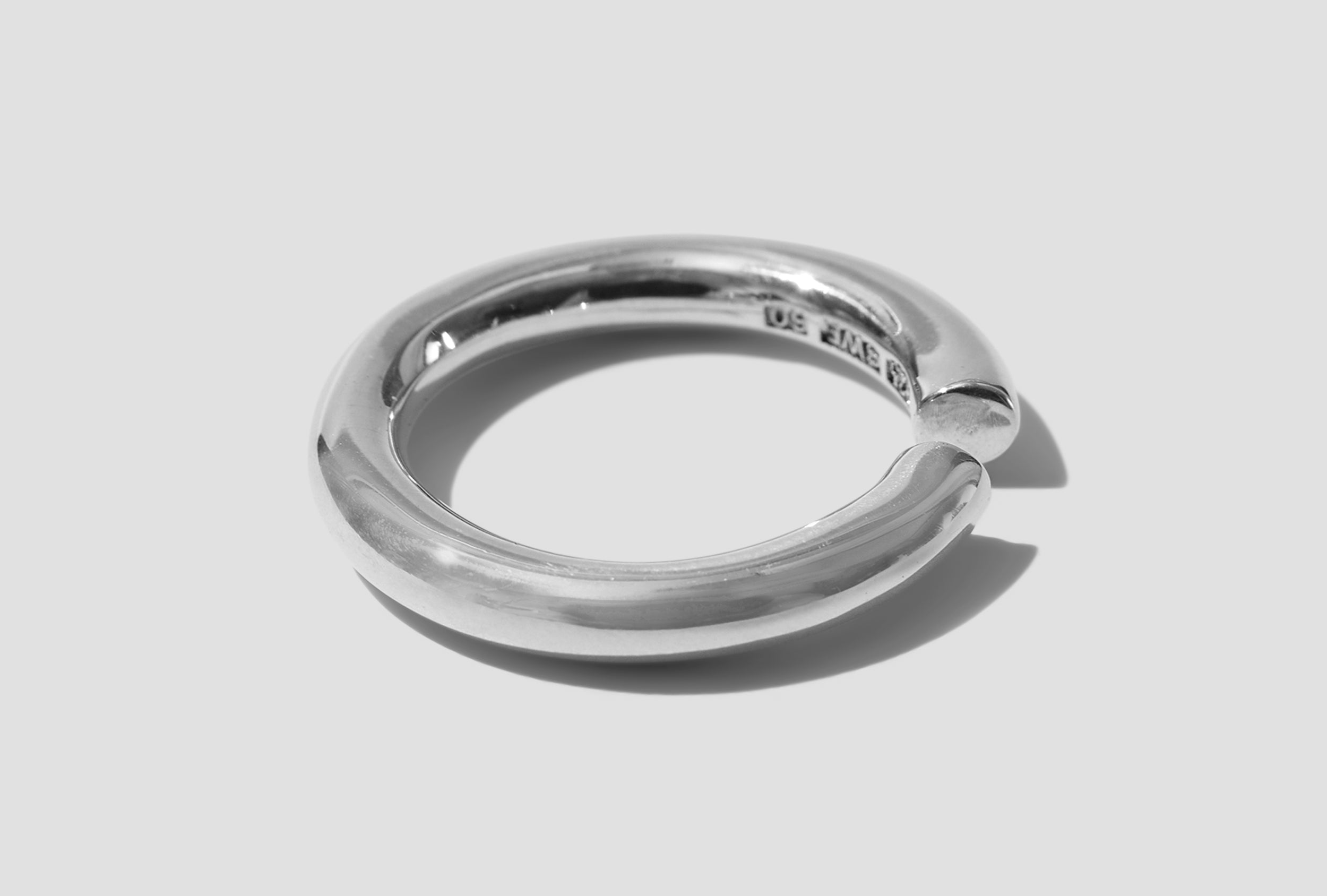 ALMOST RING THICK - POLISHED / STERLING SILVER 101612 Silver