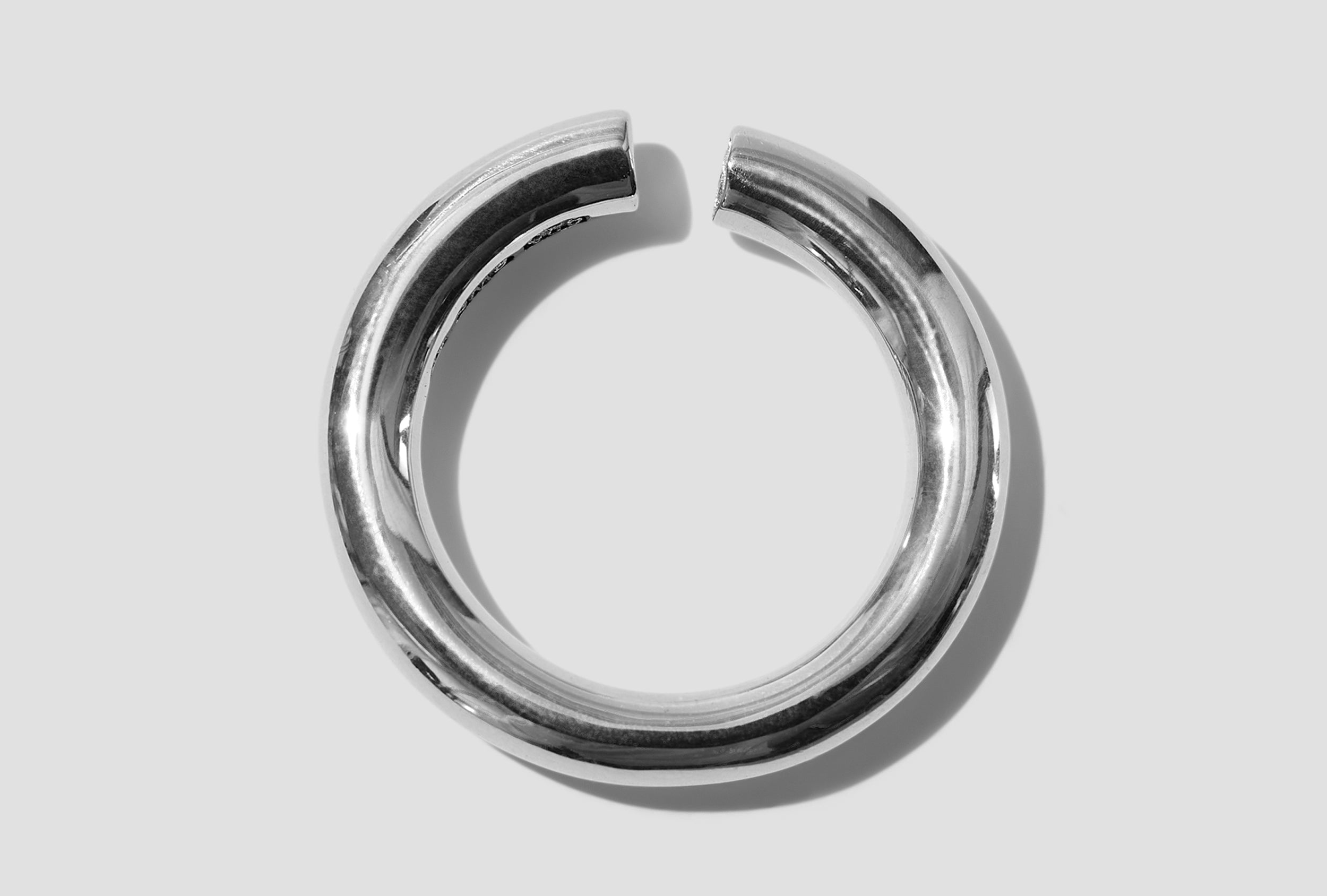 ALMOST RING THICK - POLISHED / STERLING SILVER 101612 Silver