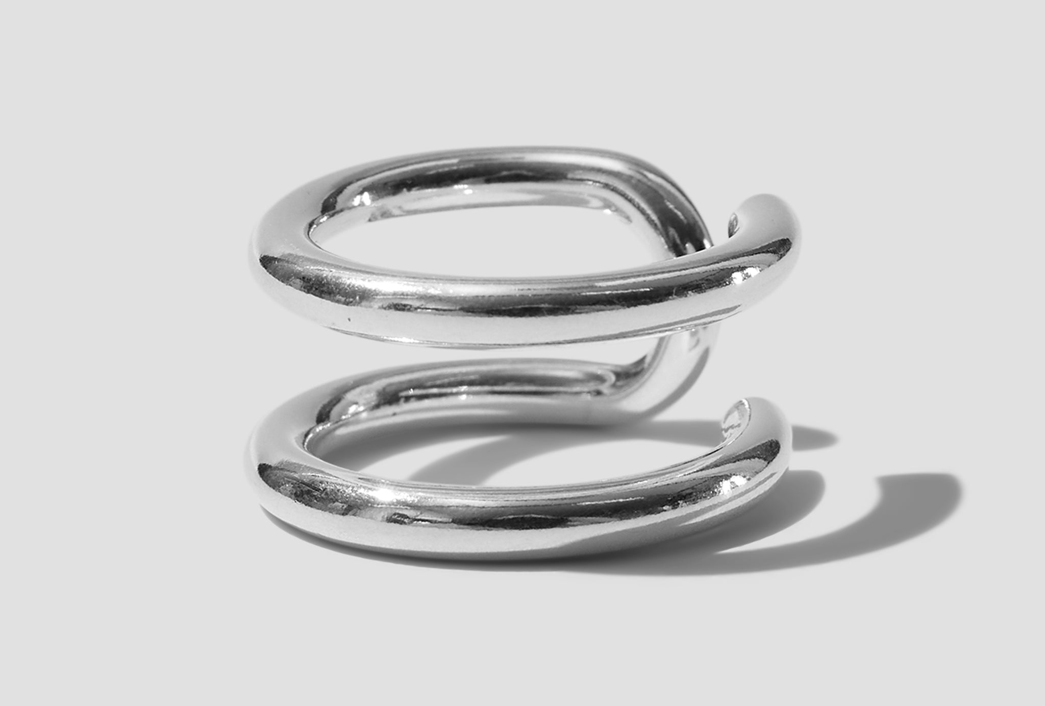 TURN RING WIDE - POLISHED / STERLING SILVER 101664 Silver