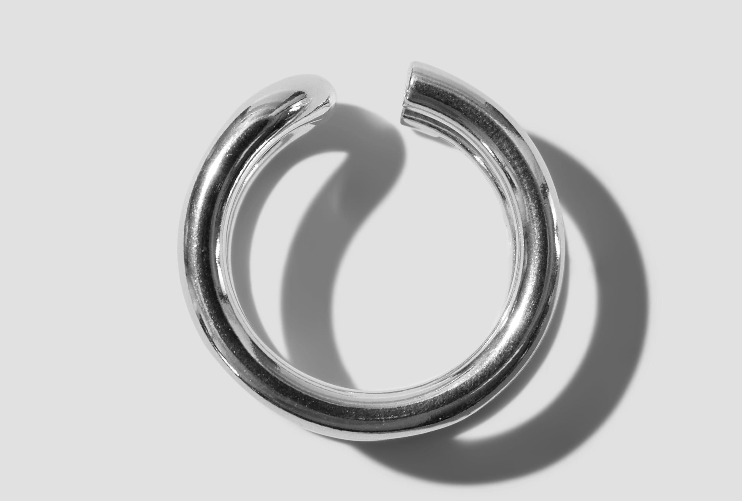 TURN RING WIDE - POLISHED / STERLING SILVER 101664 Silver