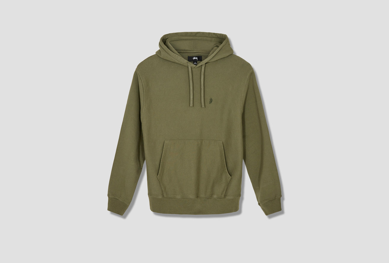 SWIRL EMBROIDERED HOODIE 118465 Olive