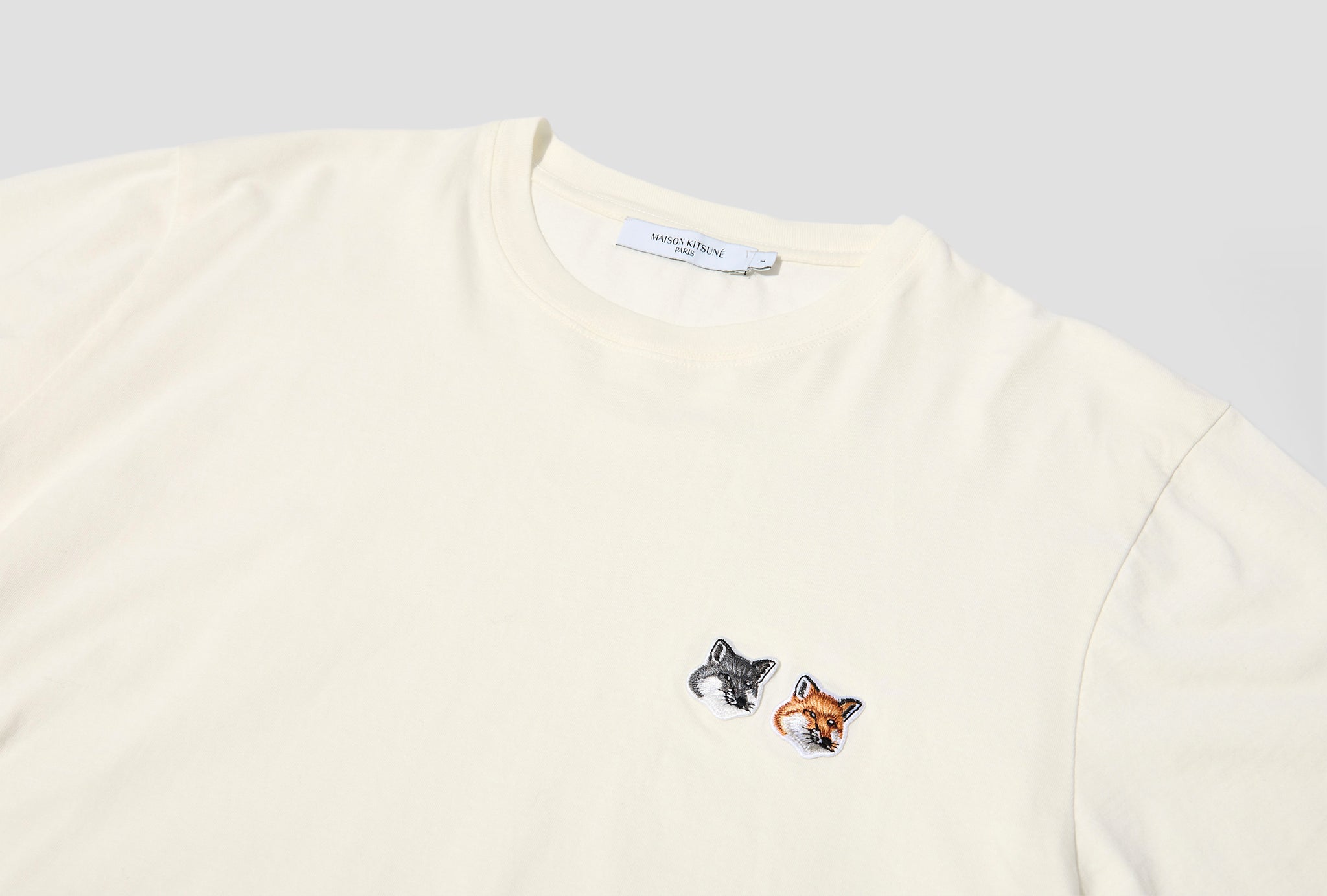 DOUBLE FOX HEAD PATCH CLASSIC TEE-SHIRT BU00103KJ0008 Off white