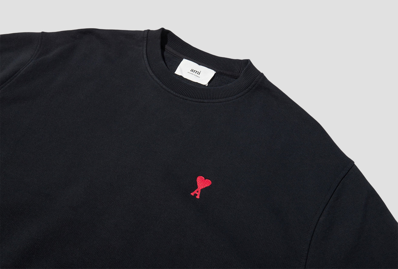SMALL RED AMI DE COEUR SWEATSHIRT BFUSW001.730 Black