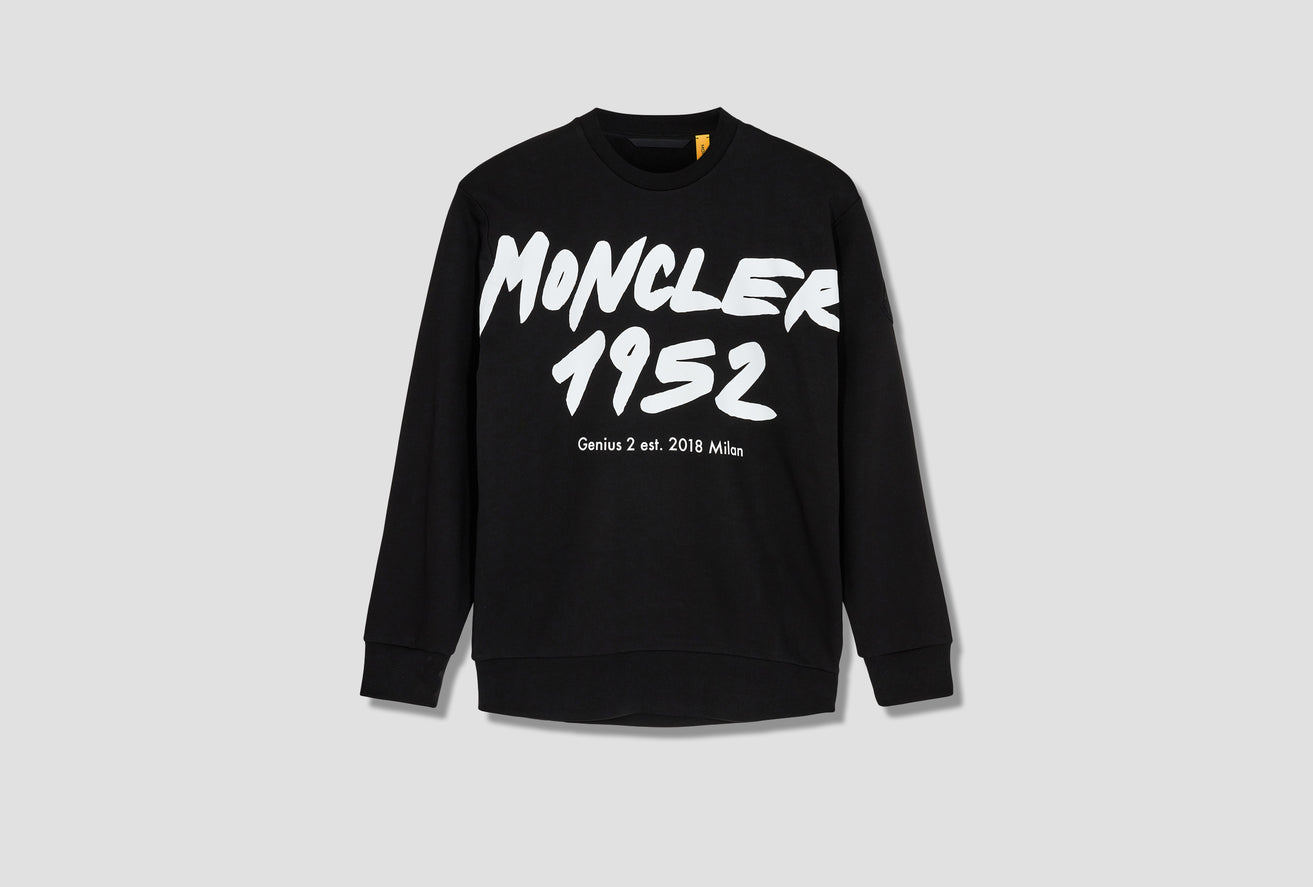 2 MONCLER 1952 MAN - LOGO SWEATSHIRT H1 092 8G000 13 8098U Black