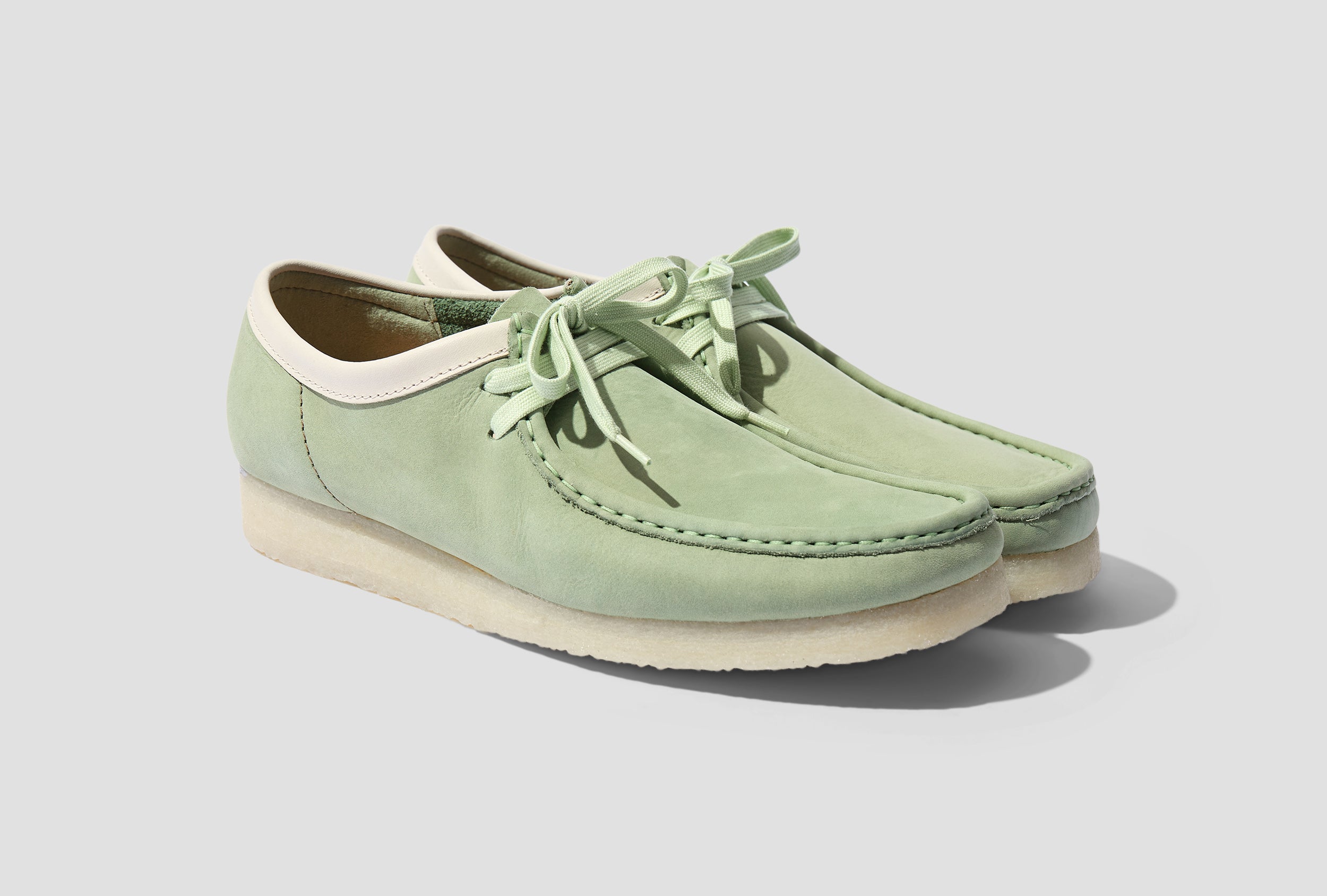 Lime green clearance wallabees