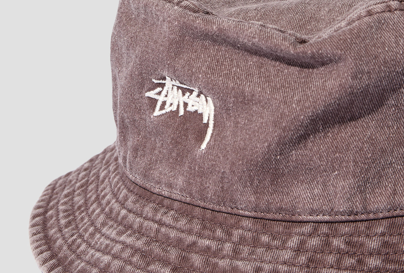 WASHED STOCK BUCKET HAT 1321086 Brown