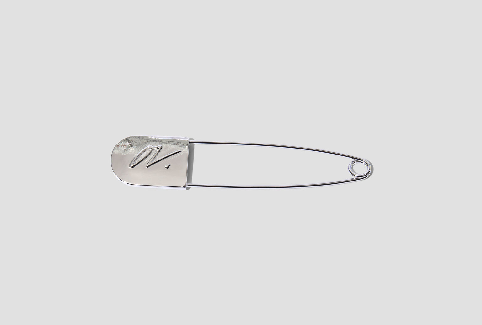 SAFETY PIN BIG - SILVER NICKEL A4218SPS Silver