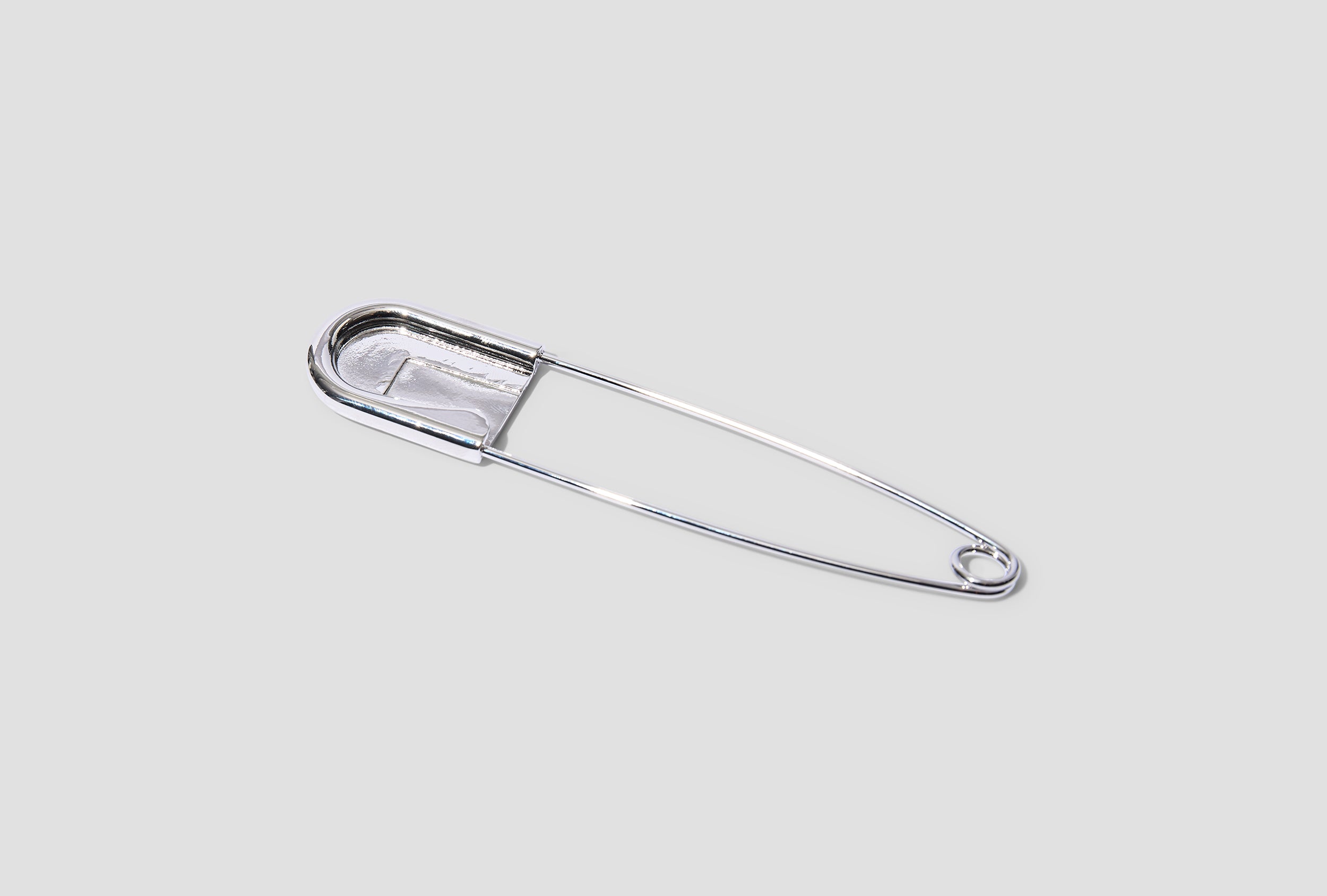 SAFETY PIN BIG - SILVER NICKEL A4218SPS Silver