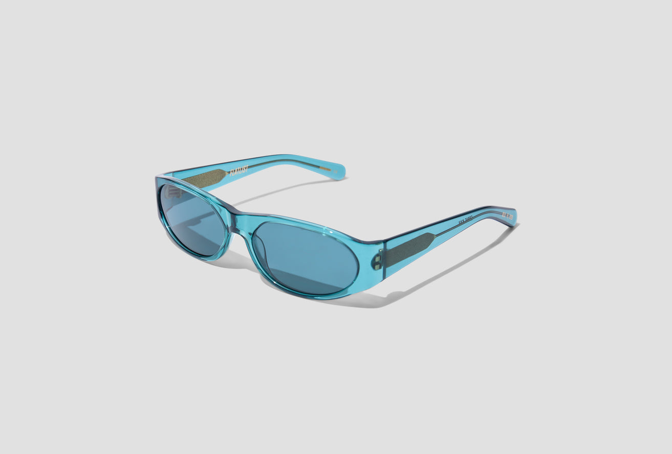 EDDIE KYU - CRYSTAL TEAL BLUE / SKY BLUE LENS 013 820 Blue