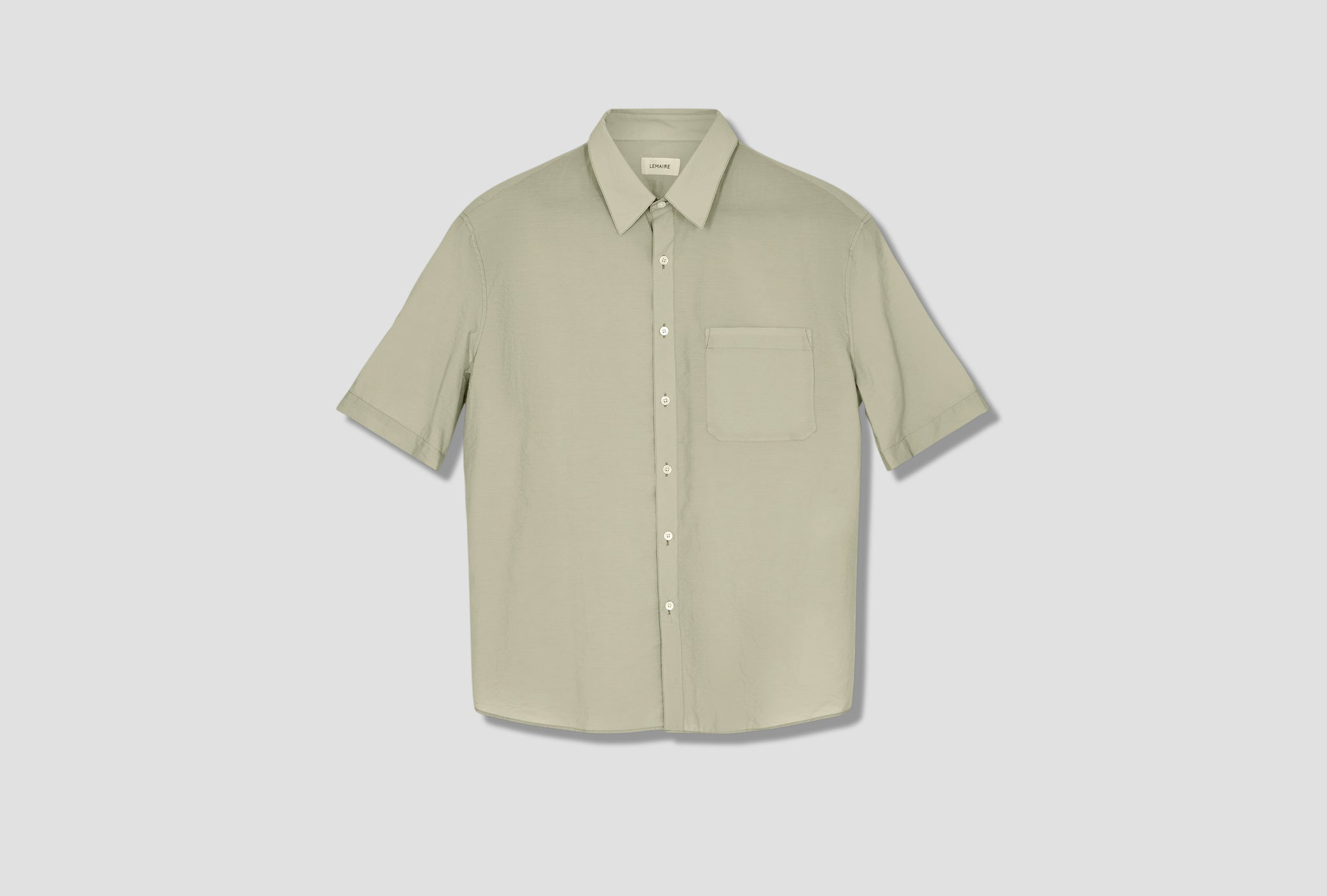 REGULAR COLLAR SHORT SLEEVE SHIRT M 221 SH193 LF717 Light green
